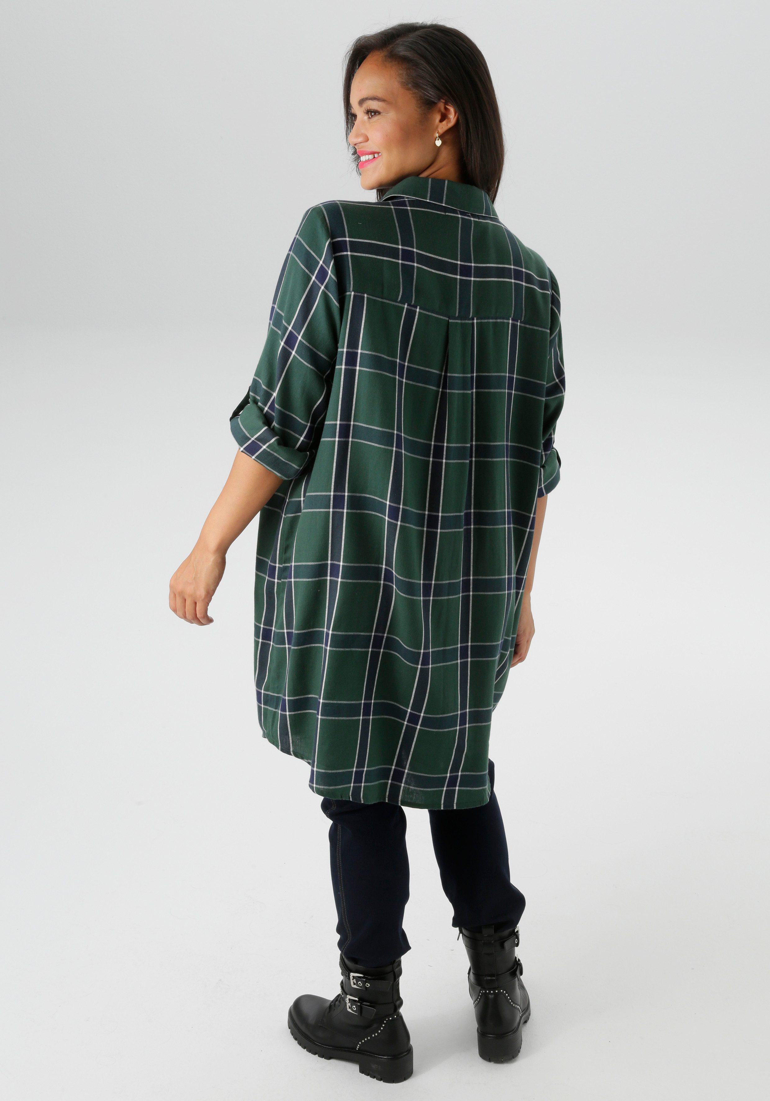 Aniston PLUS Karobluse in trendigen Karodessin