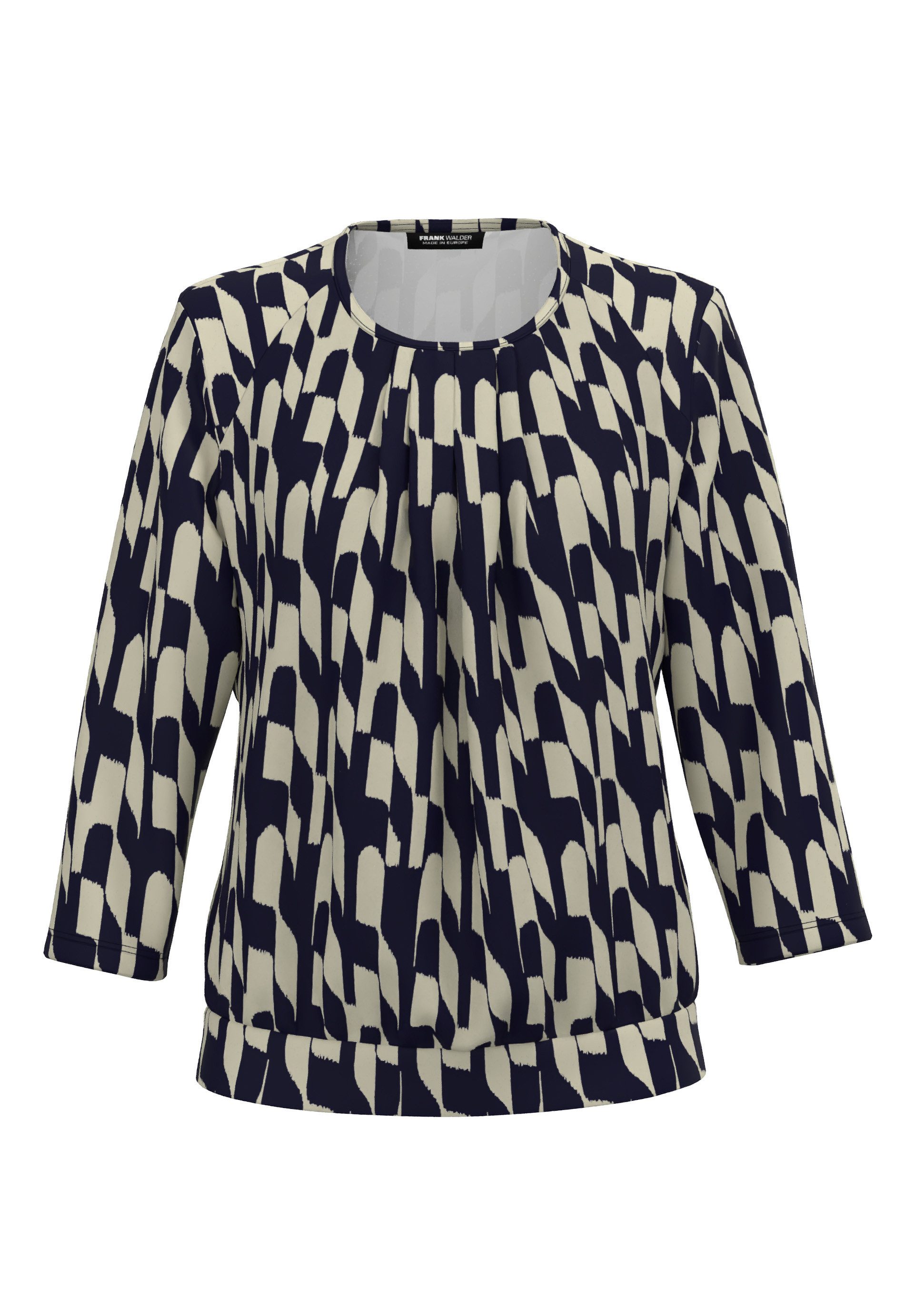 FRANK WALDER Blusenshirt mit aparter Faltenpartie günstig online kaufen