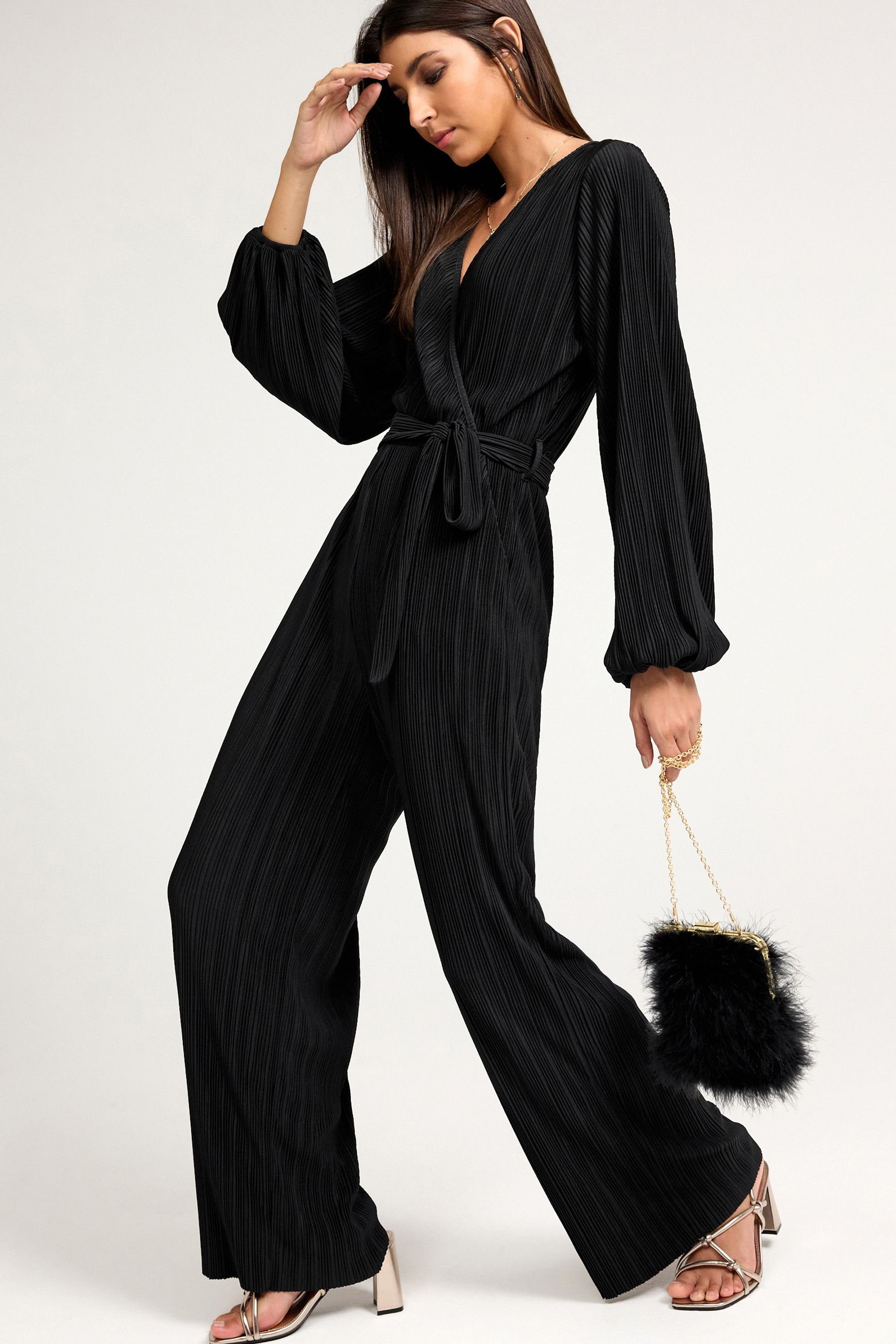 Next Jumpsuit Plissierter Overall mit langen günstig online kaufen
