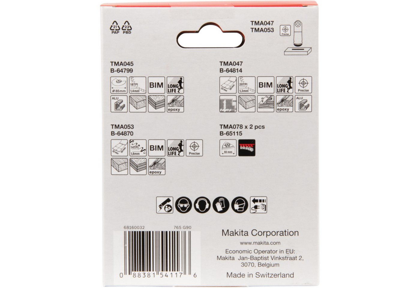 Thumbnail - Makita Sägeblatt Makita B-67511 Schreiner-Set, Sägeblatt-Satz