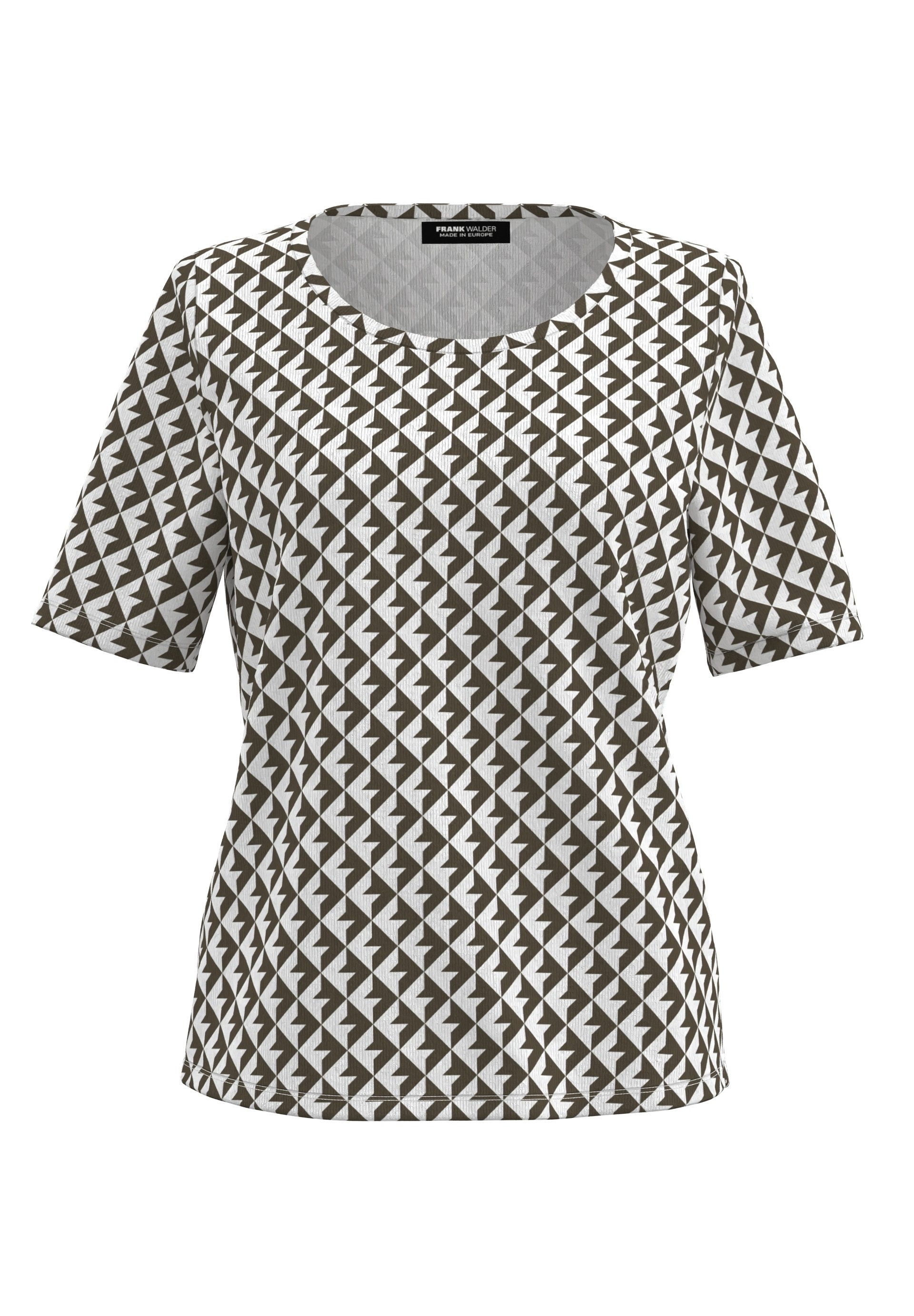 FRANK WALDER T-Shirt mit Allover-Muster