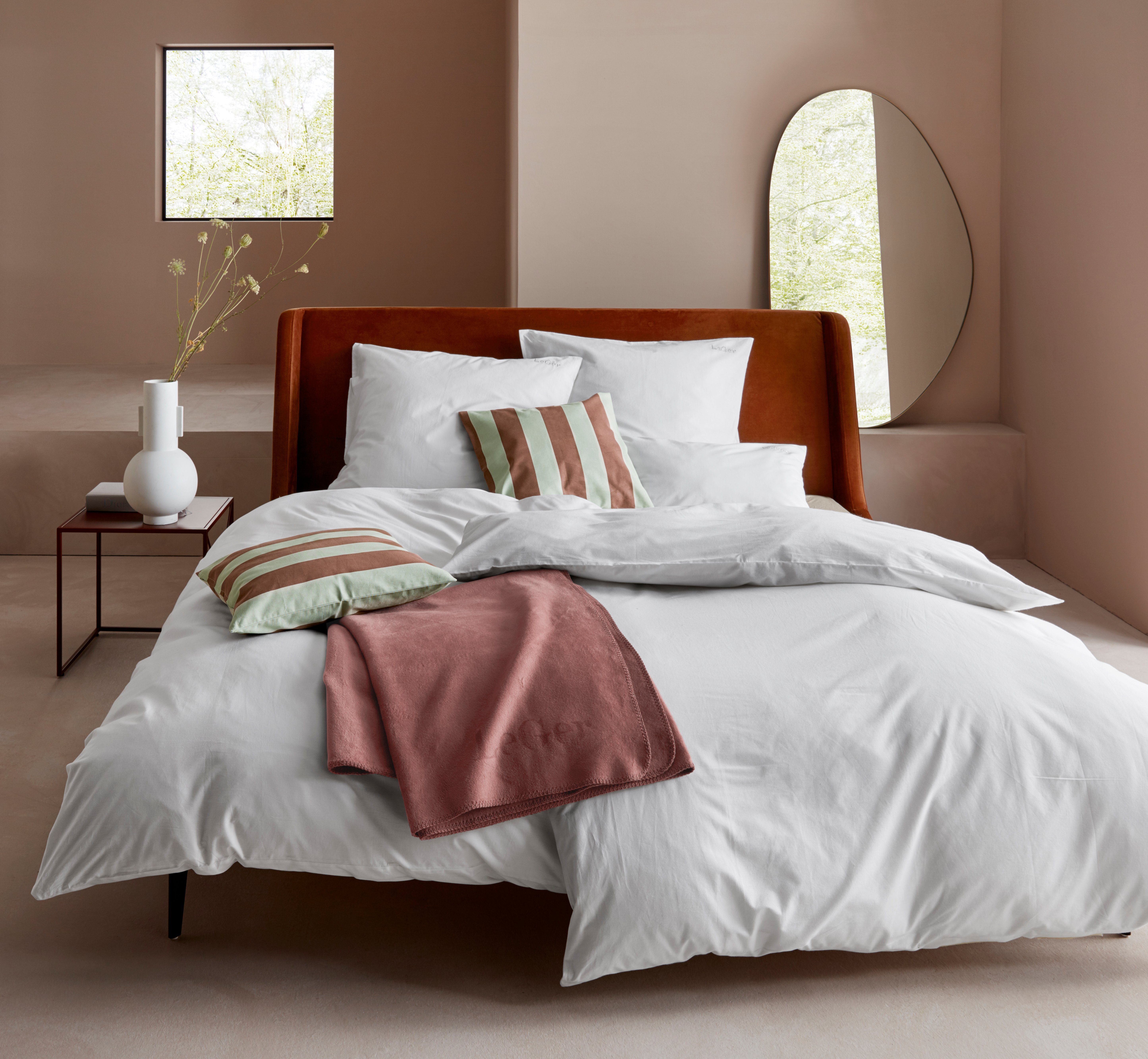 Wohndecke Anisa, LeGer Home by Lena Gercke, mit modernem Schriftzug, Kuscheldecke