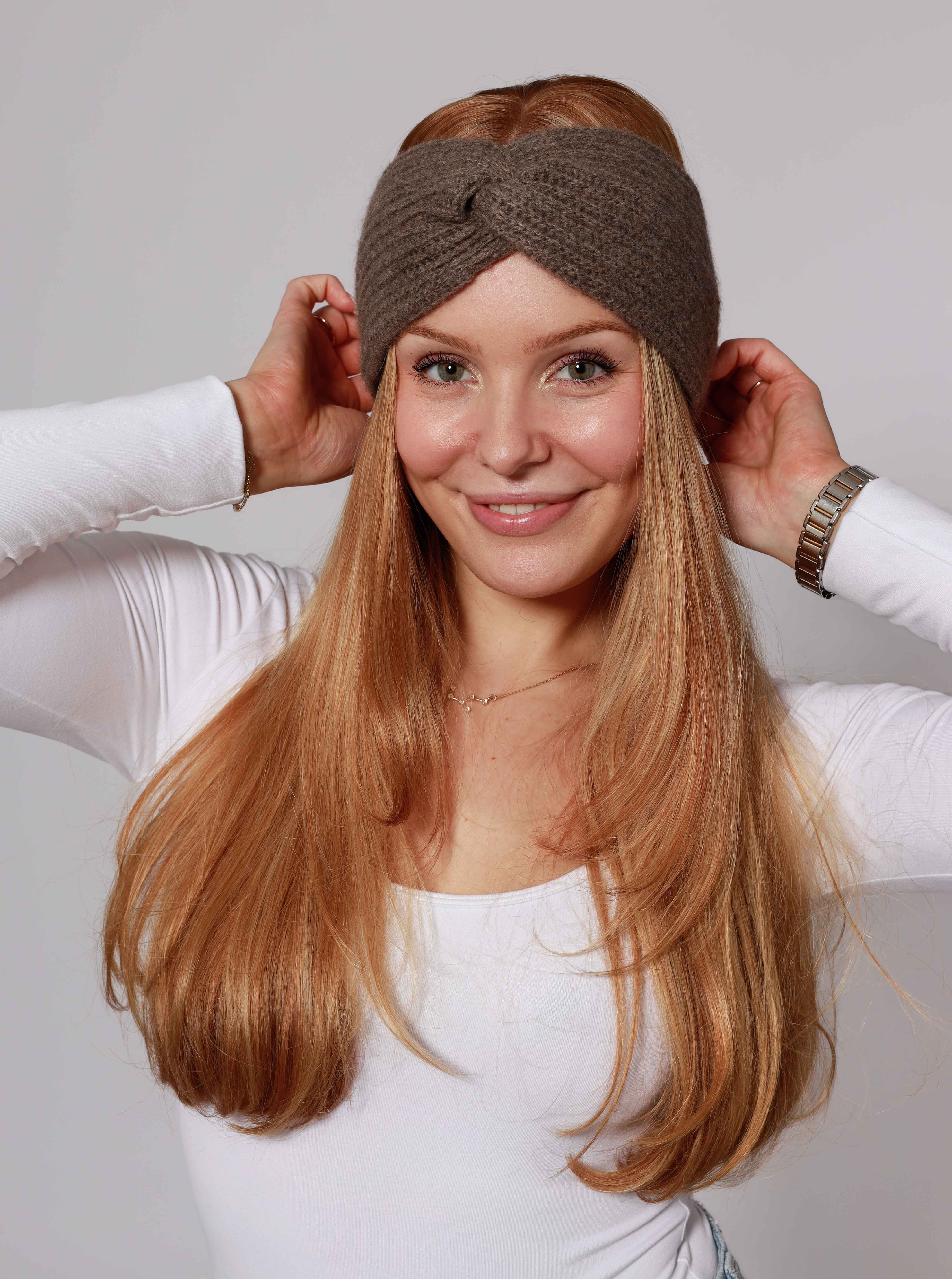 Zwillingsherz Stirnband "Rippe" breit, gerippt, mit Knotendetail günstig online kaufen