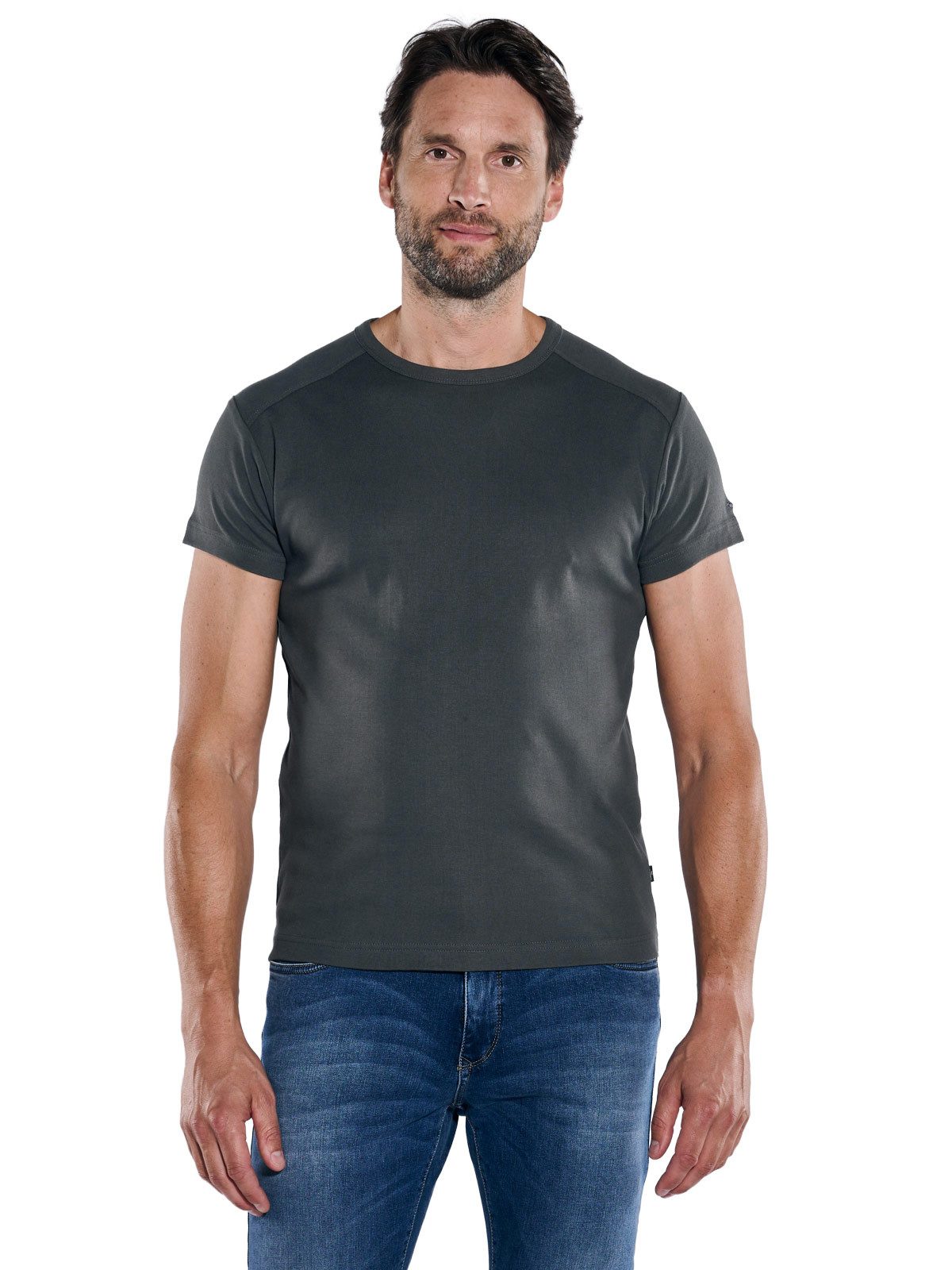 Engbers T-Shirt engbers Herren Basic-Shirt "My Favorite" organic, Dunkelgrau