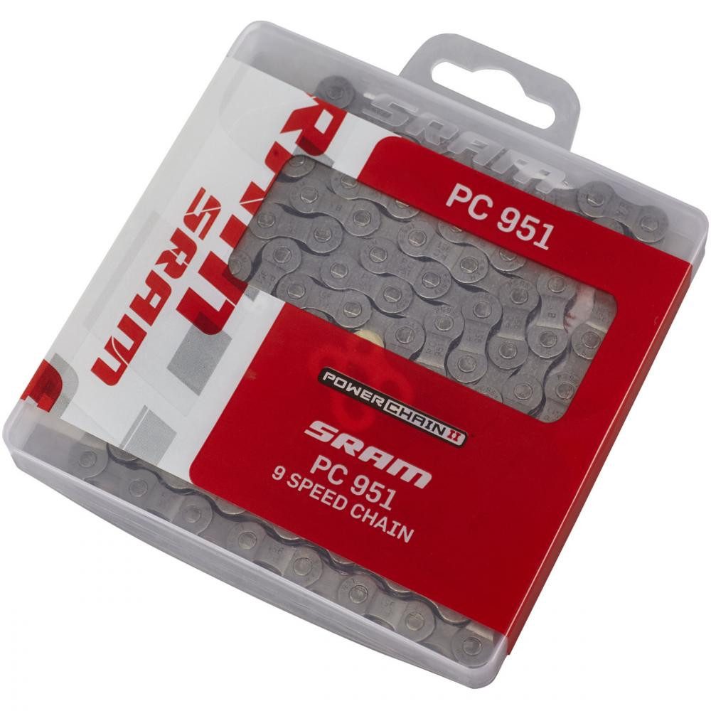 Fahrradkette SRAM PowerChain II PC 951 Kette 9-fach - 114 Glieder, PowerLink, verch