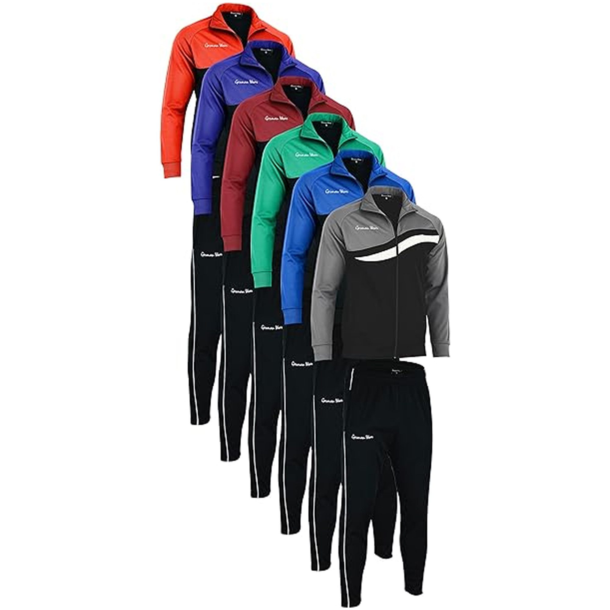 German Wear Trainingsanzug GW779k, Herren-Sportanzug – Leichtes Trainingsset