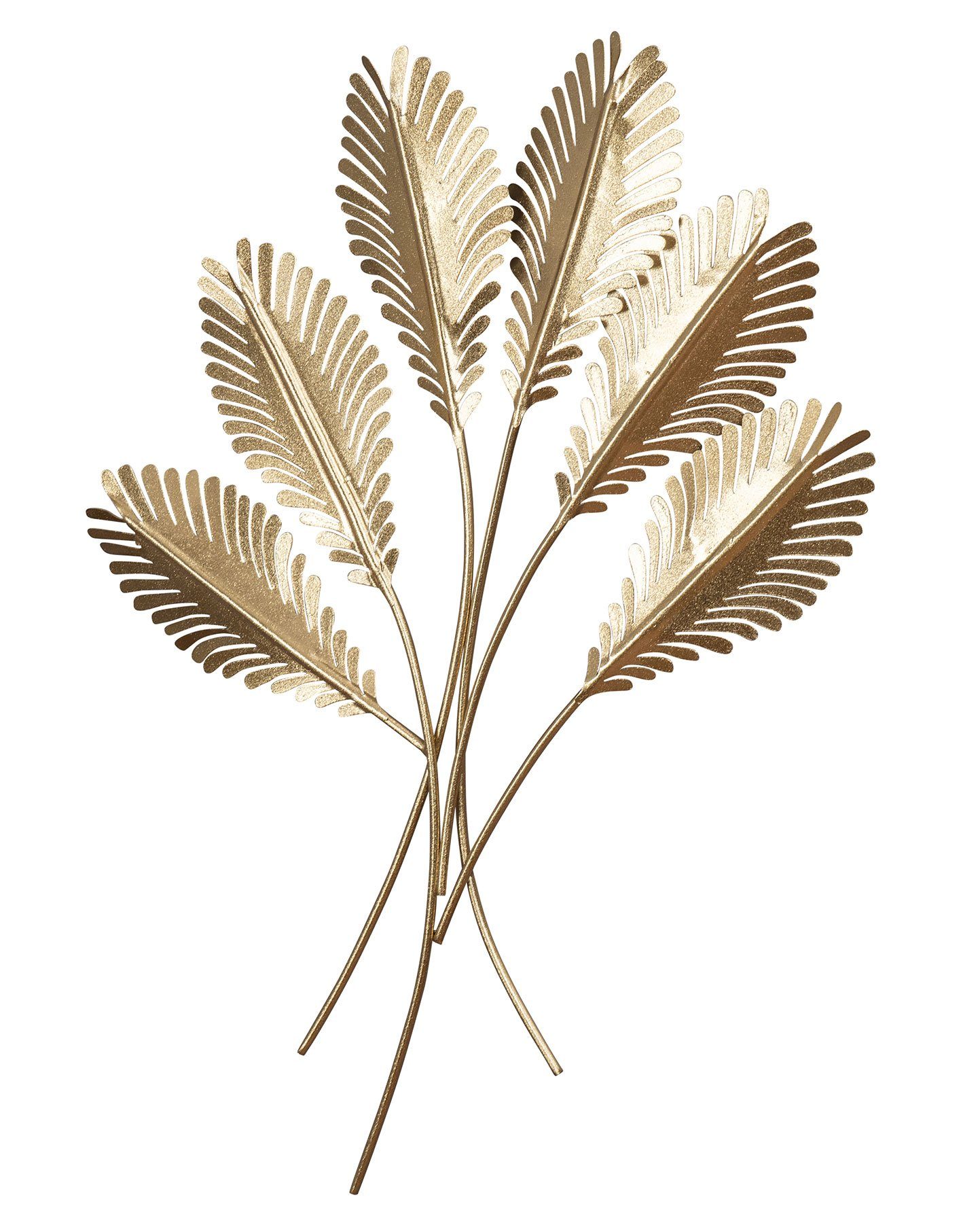 Levandeo® Wandbild, Blätter Wandkunst Gold H72cm günstig online kaufen