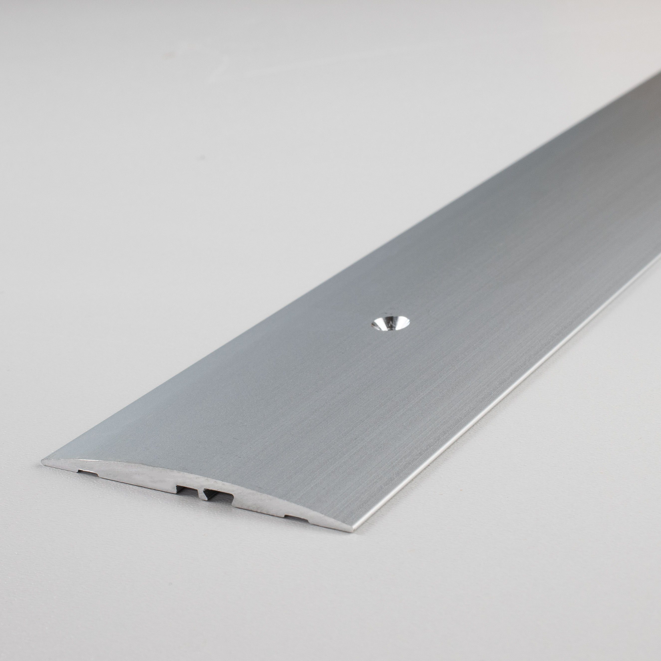 PROVISTON Übergangsprofil Aluminium, 60 x 4 x 2700 mm, Silber, Übergangsschiene Bodenprofil