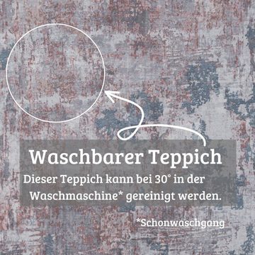 Teppich Mülenen, Home affaire, rechteckig, Höhe: 10 mm, Kurzflor, modernes Design, waschbar, In- und Outdoor geeignet