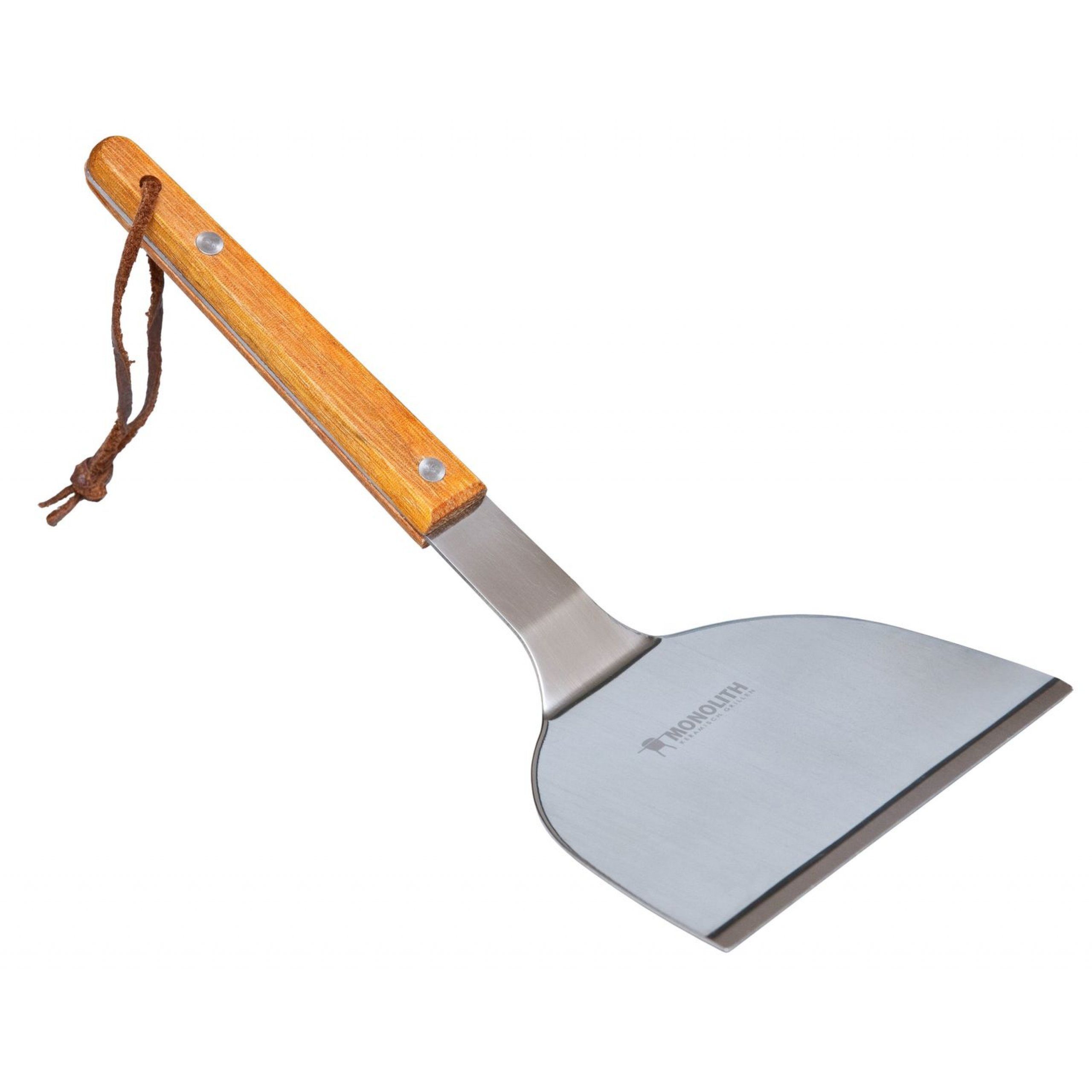 Keramikgrill Monolith Spatula Spatel Wender aus Edelstahl mit Holzgriff für