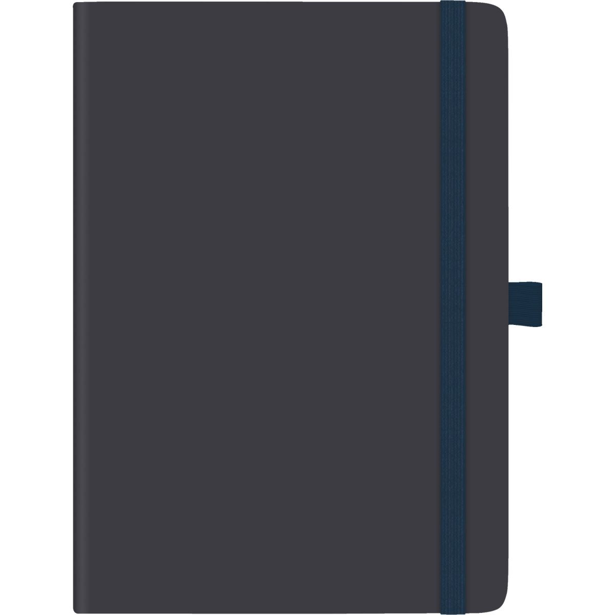 BRUNNEN Buchkalender Buchkalender Kompagnon A5 PU-Einband dunkelblau Kalendarium 2026