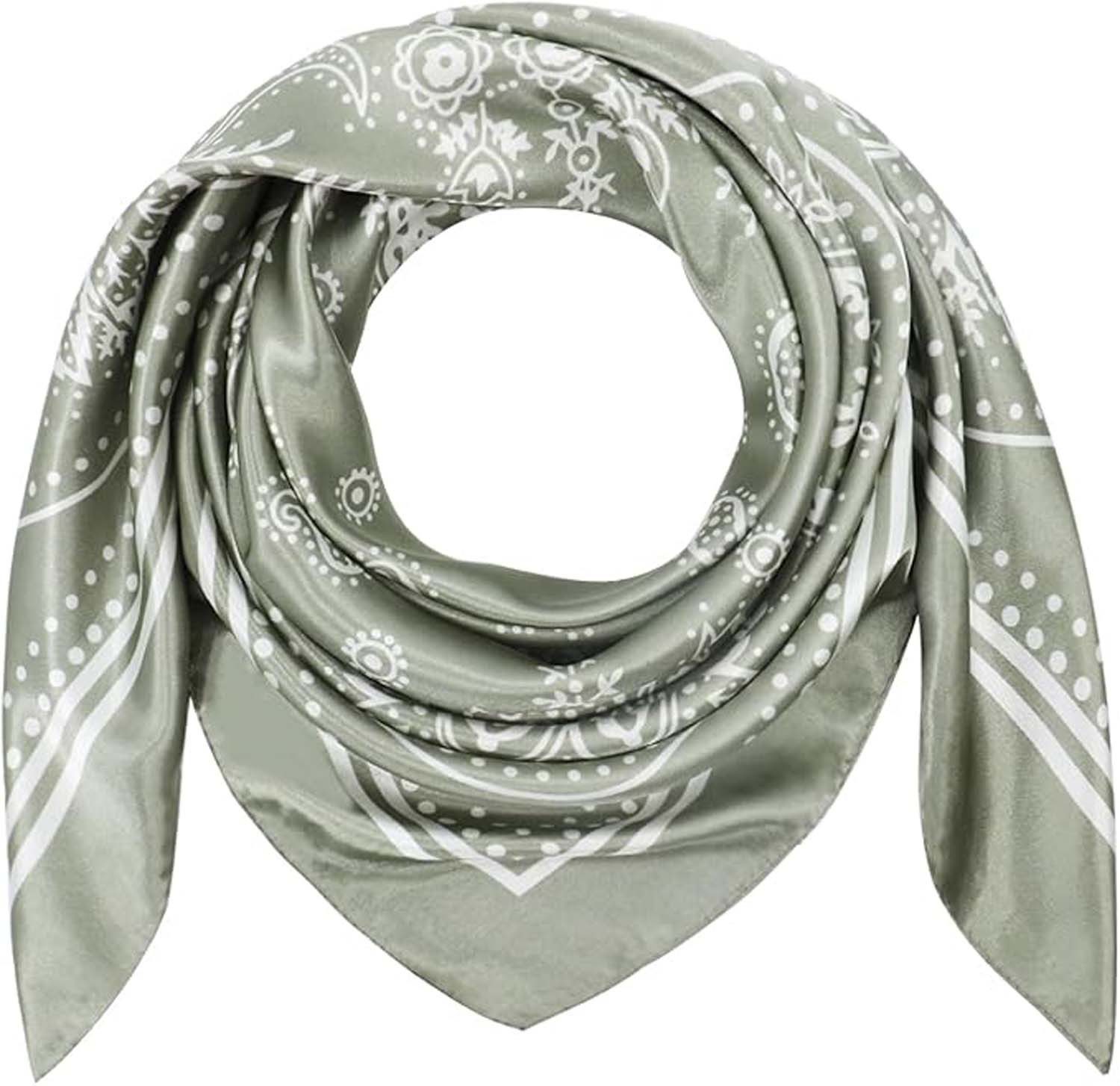 Zaewry Halstuch 90x90cm Kopftuch Bandanas Haartuch für Damen