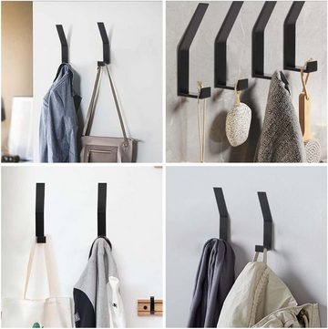 KIKI Garderobenhalter 4 Stück, Handtuchhaken für Mäntel, Schals, Handtaschen und Mehr