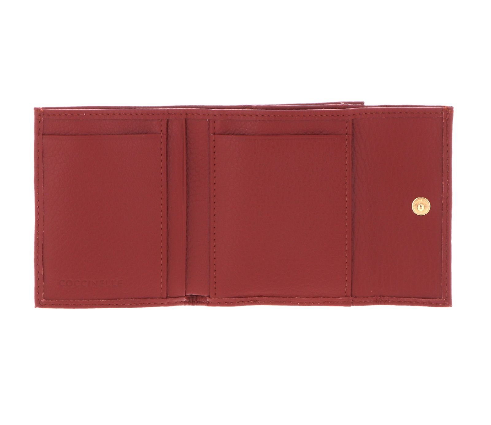 COCCINELLE Geldbörse Metallic Soft, aus echtem Rindsleder