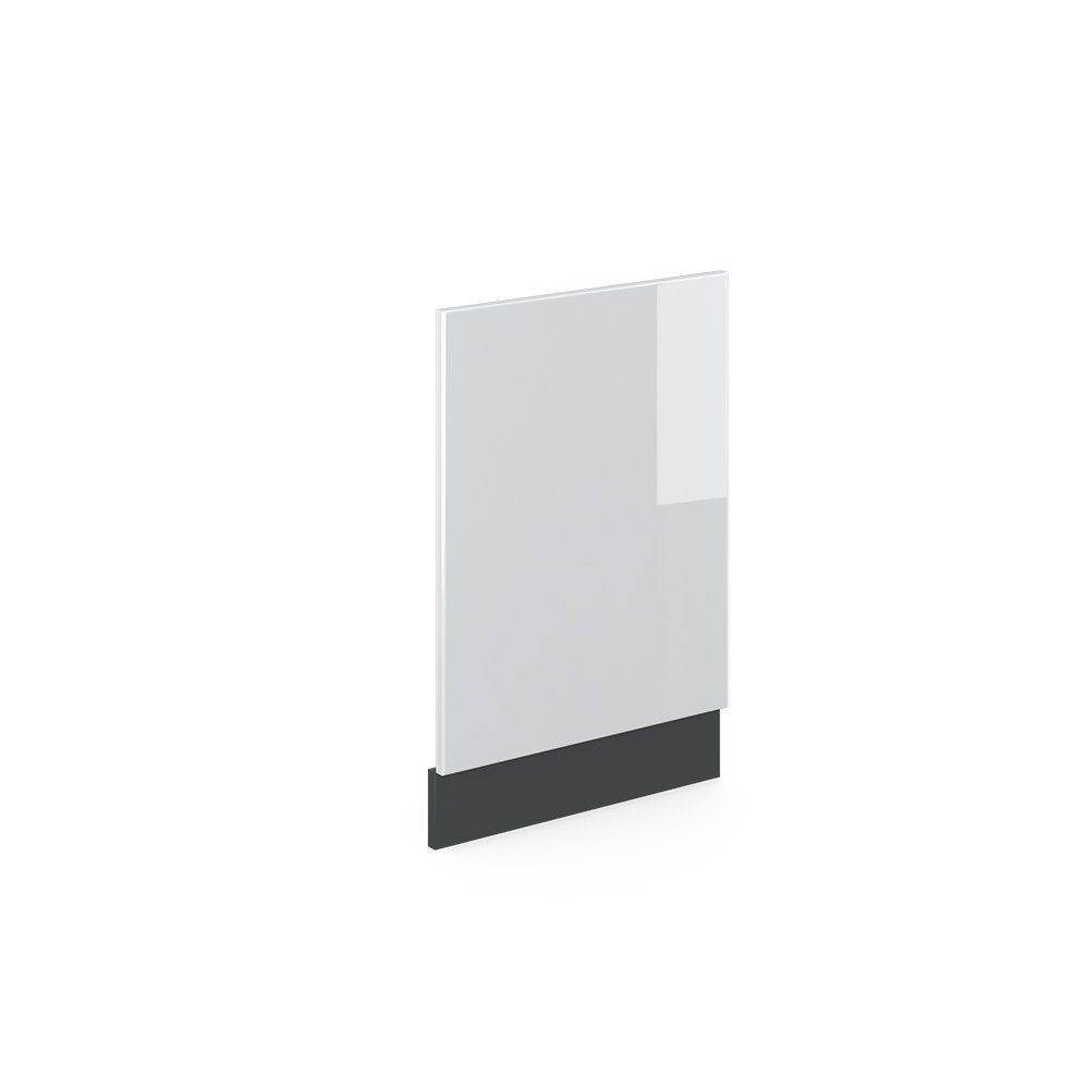 Vicco Frontblende R-Line, Weiß Hochglanz/Anthrazit, 45 cm ohne Arbeitsplatte