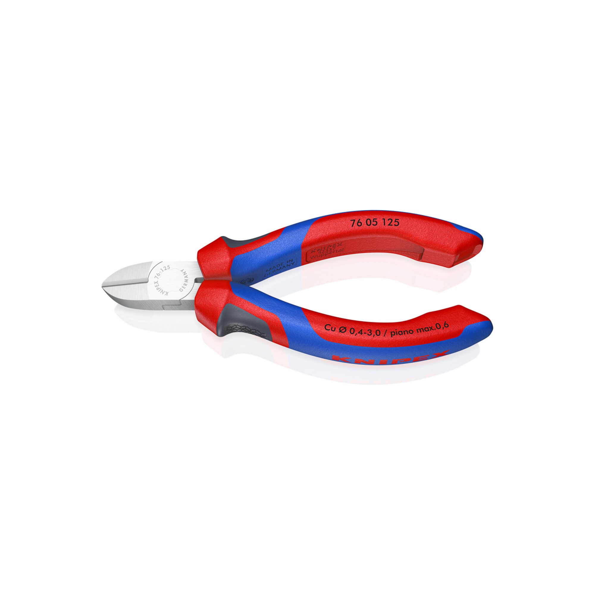 Knipex Seitenschneider KNIPEX 76 05 125 Seitenschneider für Elektromechaniker mit Comfort-Gri