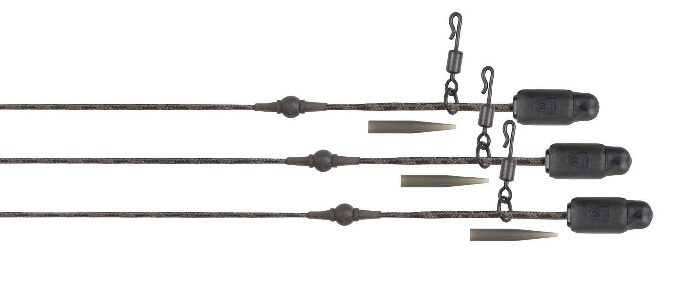 Karpfenhaken Fox Edges Naturals Heli-Clip Rigs 40Lb Submerge 3Pcs