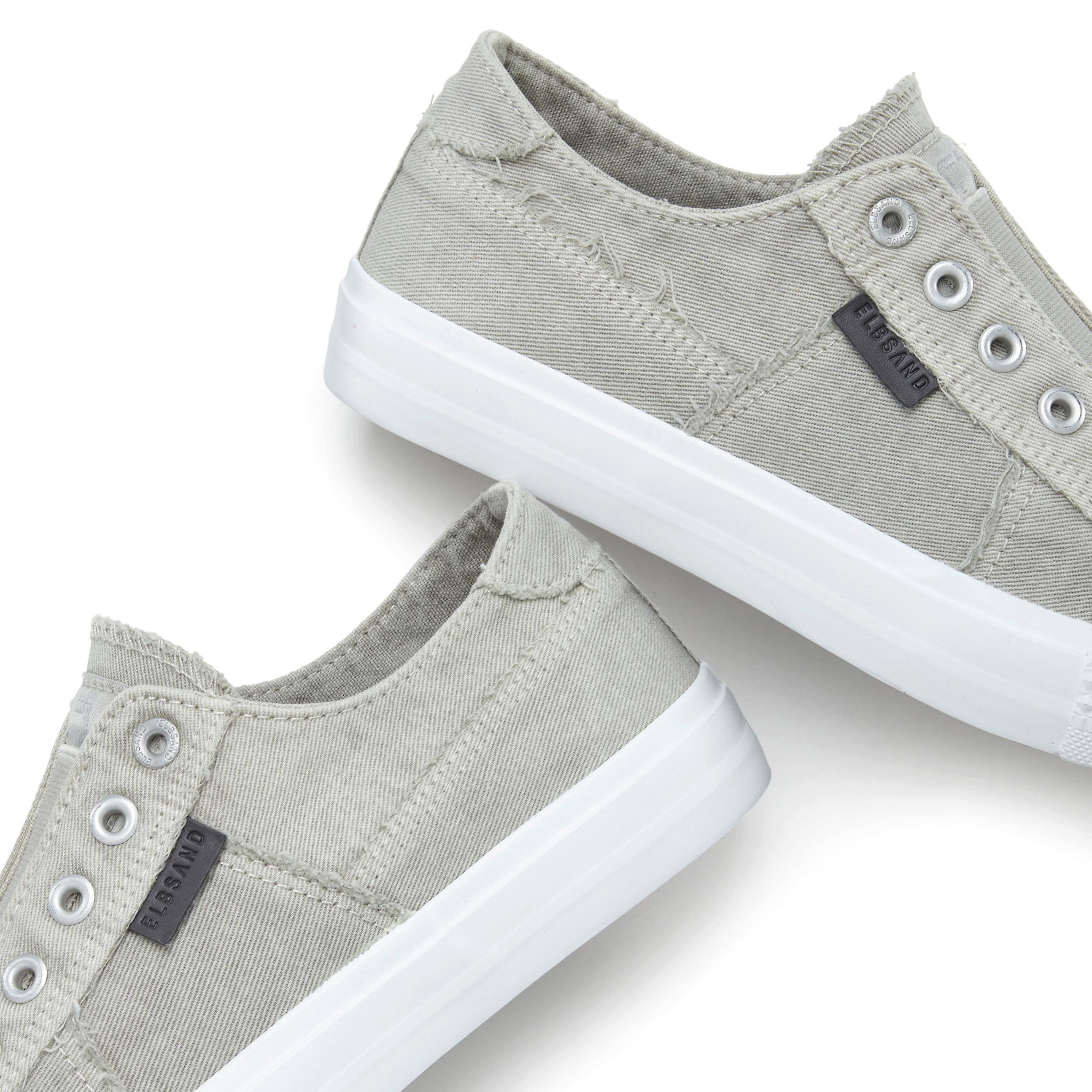 Elbsand Halbschuh, Slipper, Freizeitschuh, Stoffschuhe, Textilschuhe Sneaker Slip-On-Sneaker aus Textil zum Reinschlüpfen mit elastischem Einsatz