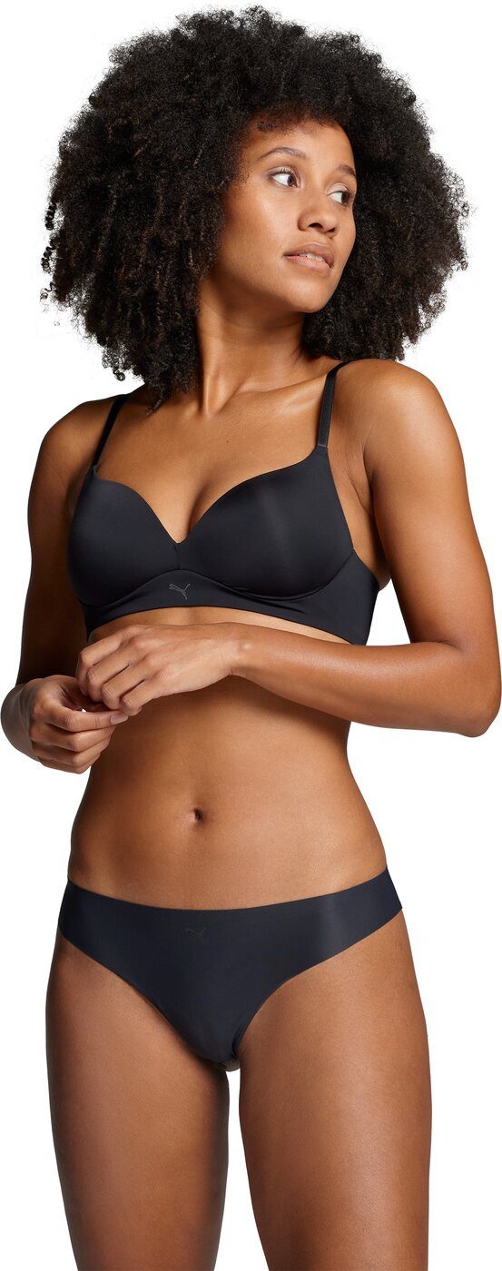 PUMA Bikini-Hose PUMA WOMEN SEAMLESS STRING 2P HANG BLACK