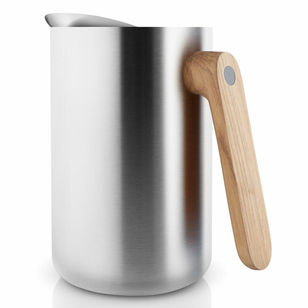 Eva Solo Isolierkanne Nordic kitchen Edelstahl/ Eiche Silber 1 L, 1 l
