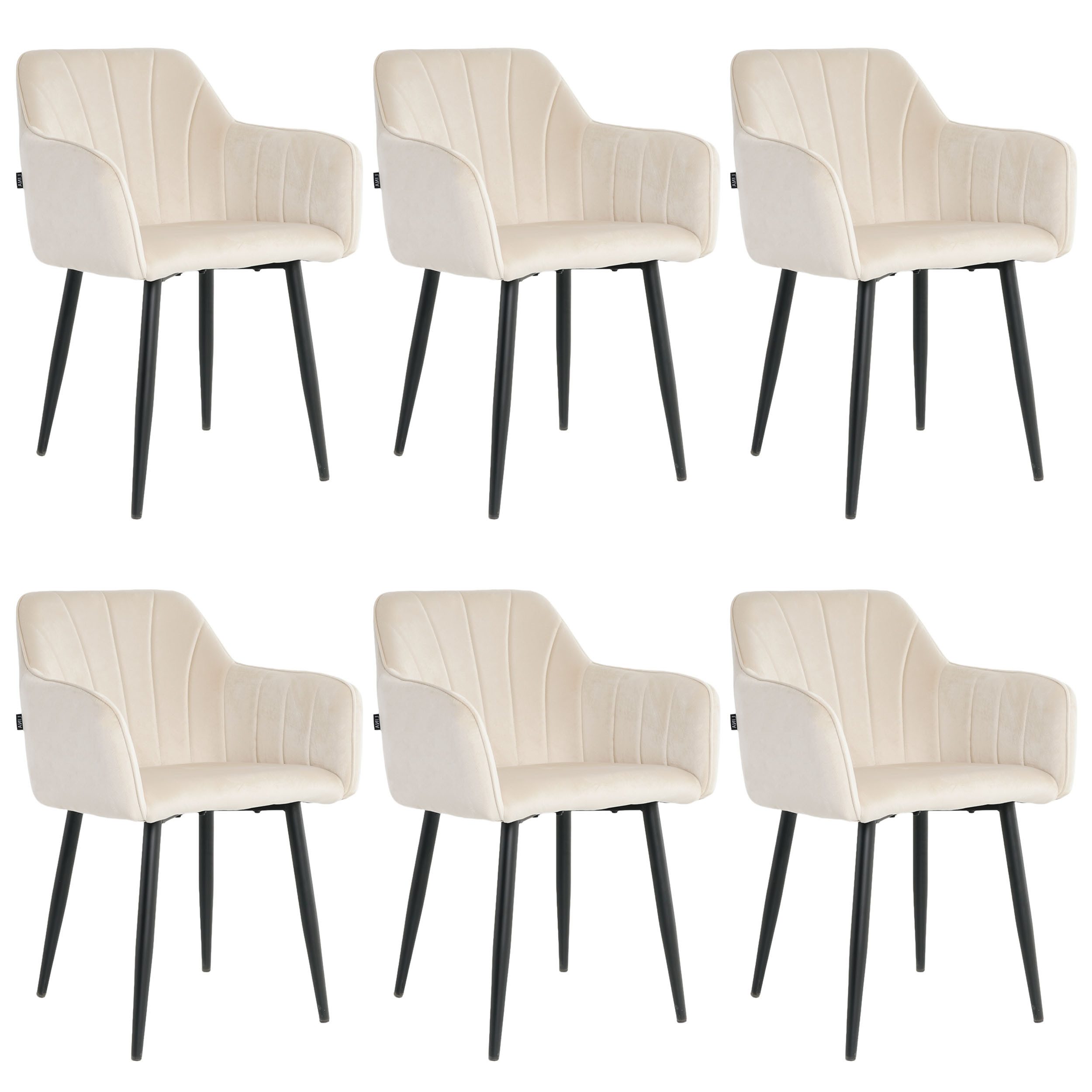 Lina® Esszimmerstuhl Rio Esszimmerstühle 2er Set – Samt & Metall, Modern & günstig online kaufen