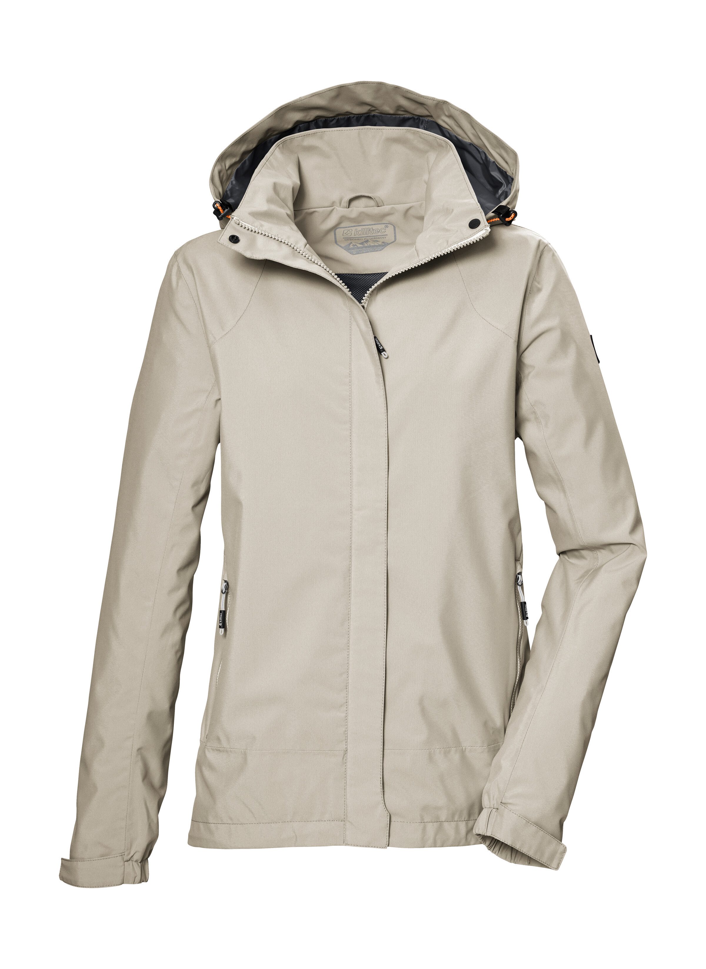Killtec Outdoorjacke KOS 51 WMN JCKT Damenjacke: wasserdicht, atmungsaktiv, verstellbar, abnehmbare Kapuze
