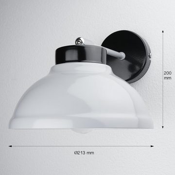 Licht-Erlebnisse Wandleuchte FACTOR GREY, ohne Leuchtmittel, Wandlampe Metall Grau Industrie Stil schwenkbar Flur Esszimmer Lampe