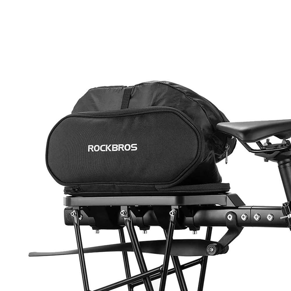 ROCKBROS Gepäckträgertasche Fahrradtasche Sitzpolster Packtasche (Spar-Set, 1-tlg., 5 l faltbar), faltbar, Sitzpolster, Klettmontage, wetterfest
