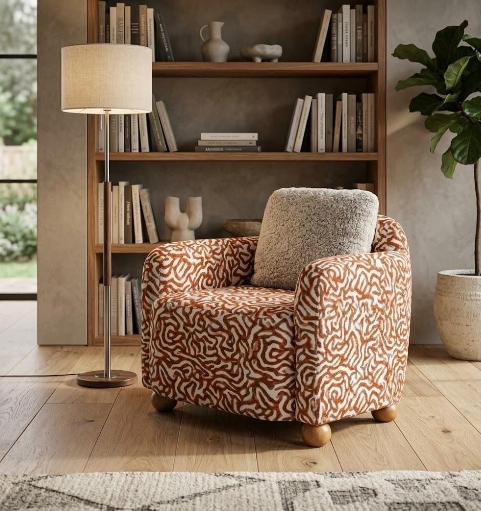 JVmoebel Loungesessel Sessel Weiß minimalistischer Stil Modernes Design Gemütlich Weich (1-St), Made in Europa
