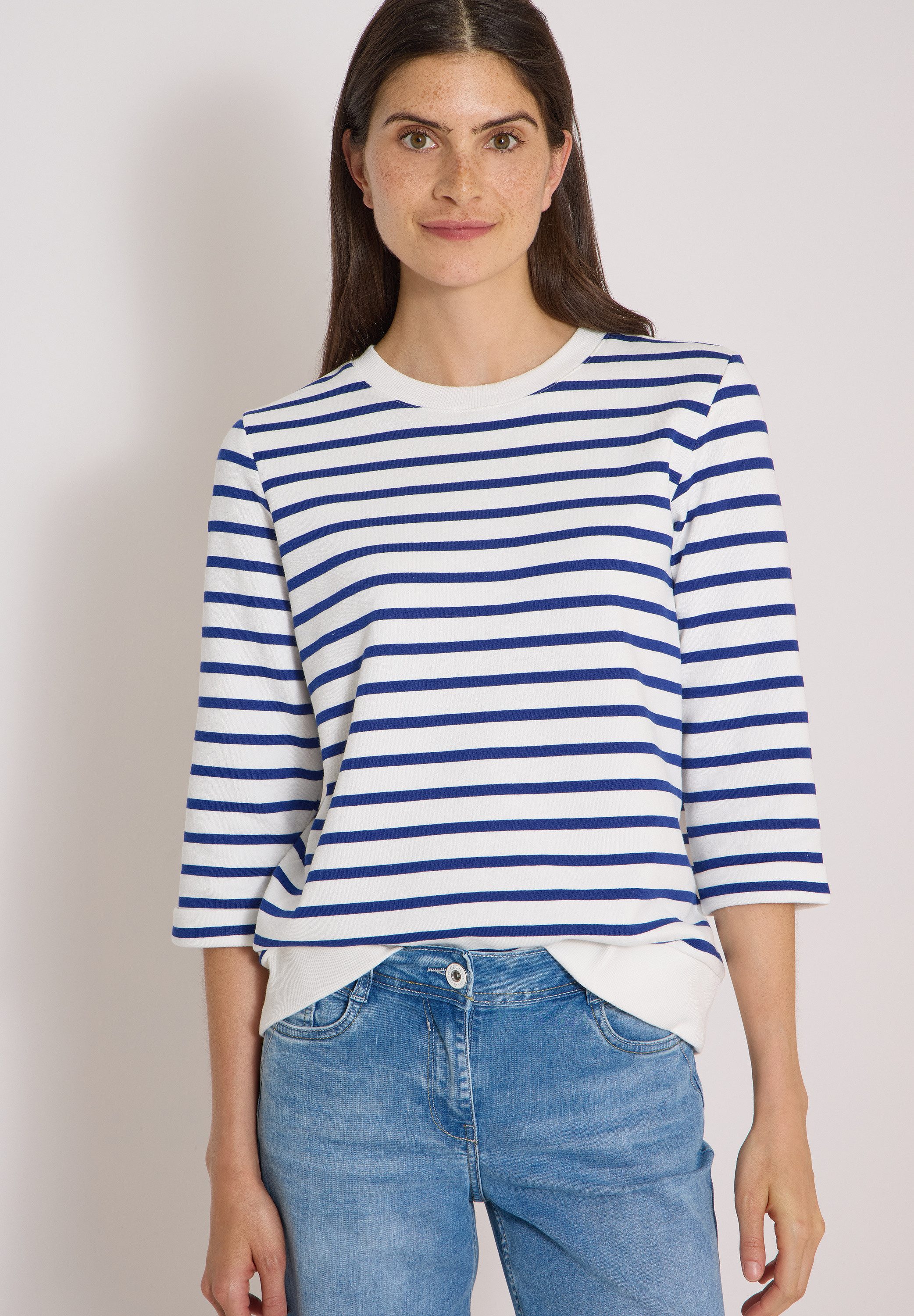 CECIL Sweatshirt mit 3/4 Ärmeln