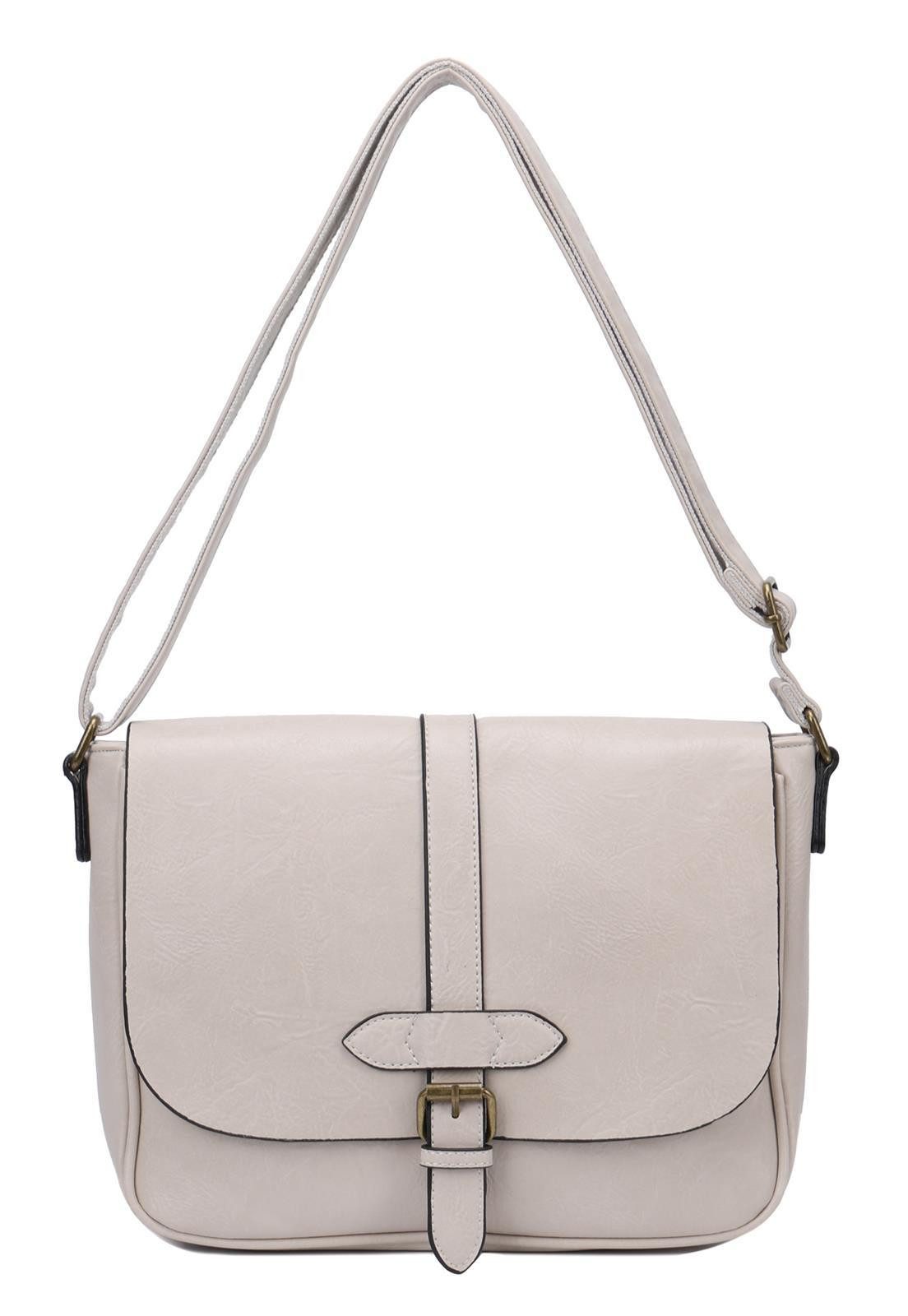 Schultertasche Damen Tasche Messenger Crossbody Überschlagtasche Tablet Shopper