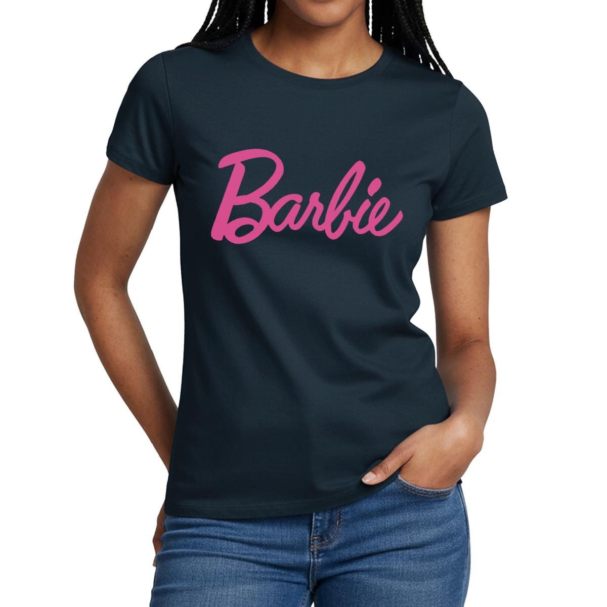 Spreadshirt T-Shirt Barbie Klassisches Logo Frauen T-Shirt (1-tlg) Slim Fit, fällt klein aus