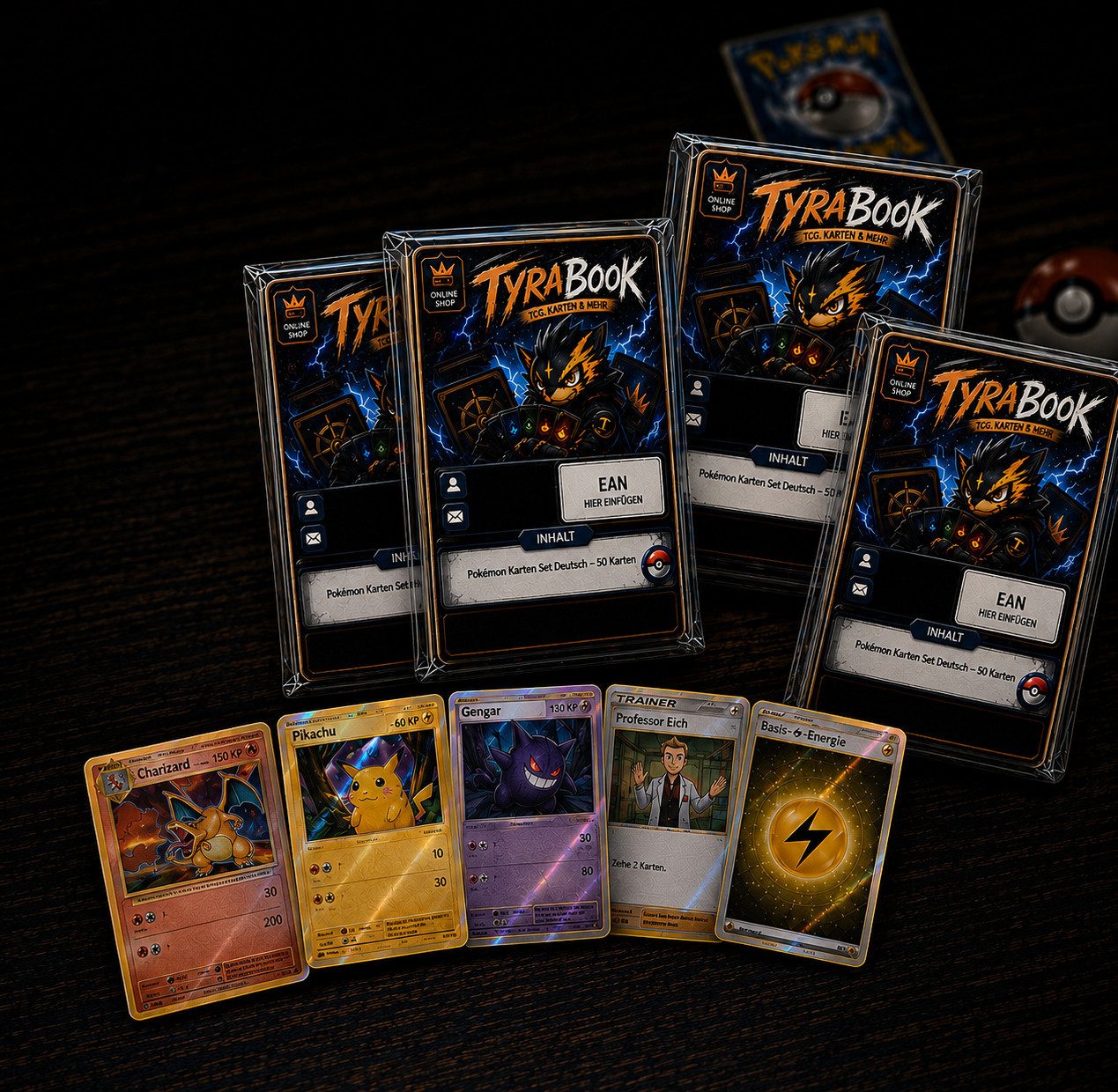 The Pokémon Company Sammelkarte Pokémon Karten Set Deutsch – 50-500 Karten inkl. Holo Mix