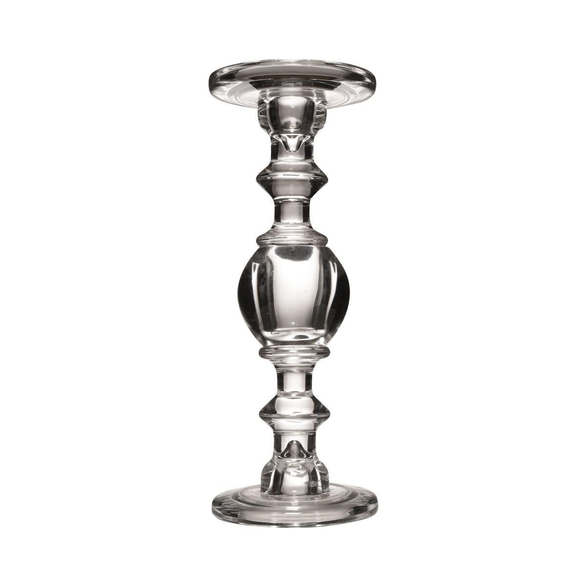 INNA-Glas Kerzenhalter Deko Kerzenhalter KONSTANDIN, aus Glas, klar, 29cm, Ø11,3