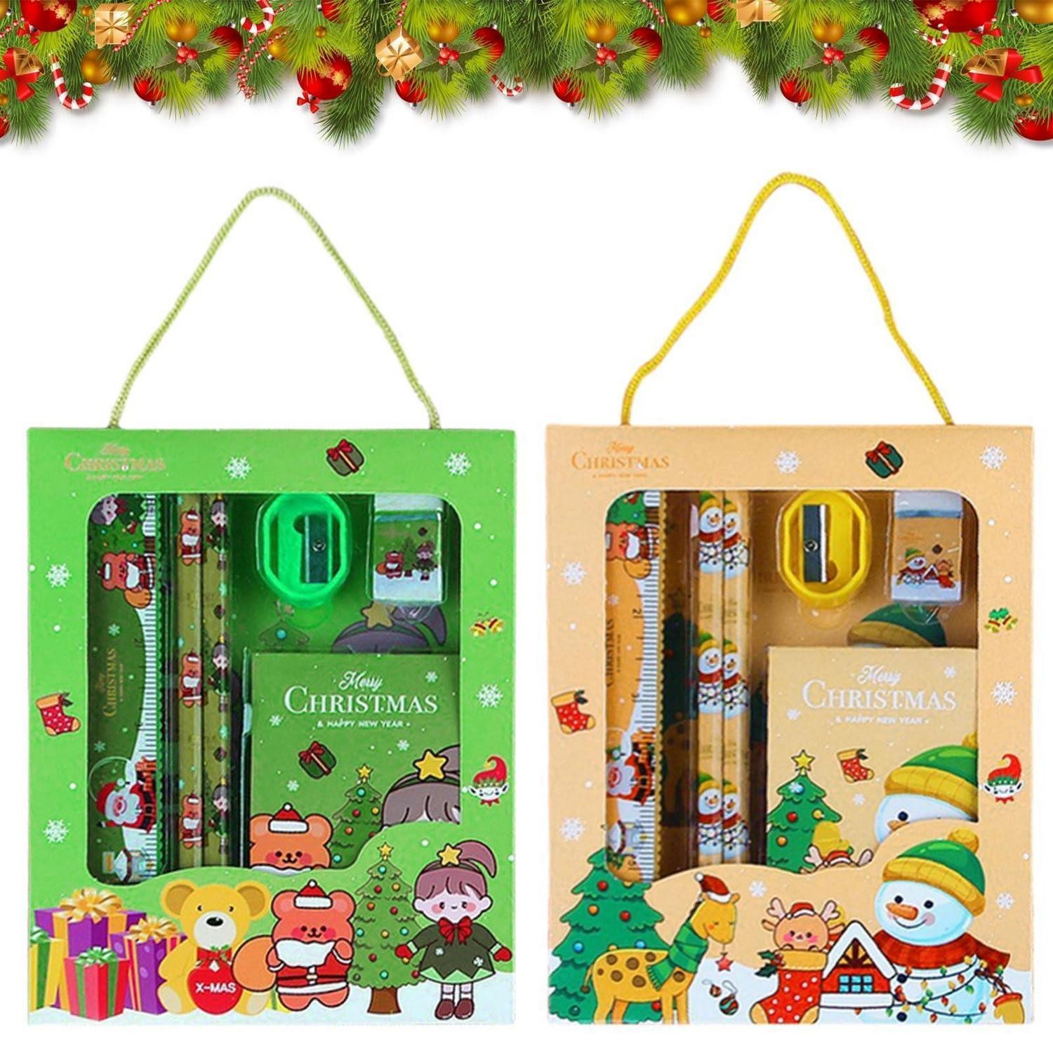 LuxusKollektion Bleistift Schreibwaren Set Weihnachten 6-tlg. Kinder Geschenk