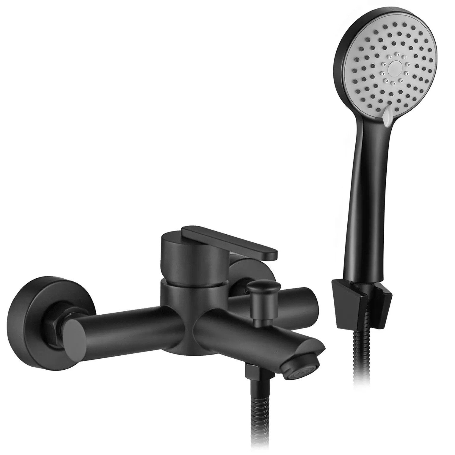 wohnwerk.idee Wannenarmatur Badewannenmischer Einhebelmischer mit Handbrause für Badewanne