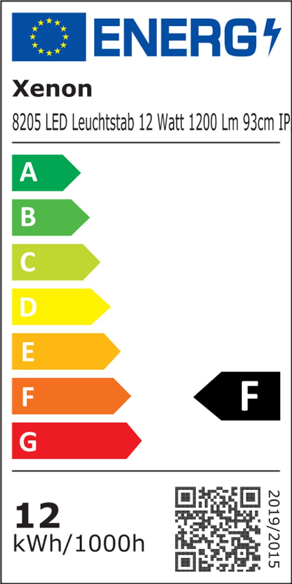 LED Wandleuchte Röhre LED 1,23m Satiniert Weiß Lumen Außen T8, 1700 Weiß, XENON Länge Leuchtstab Warm Xenon IP44 LED Warm