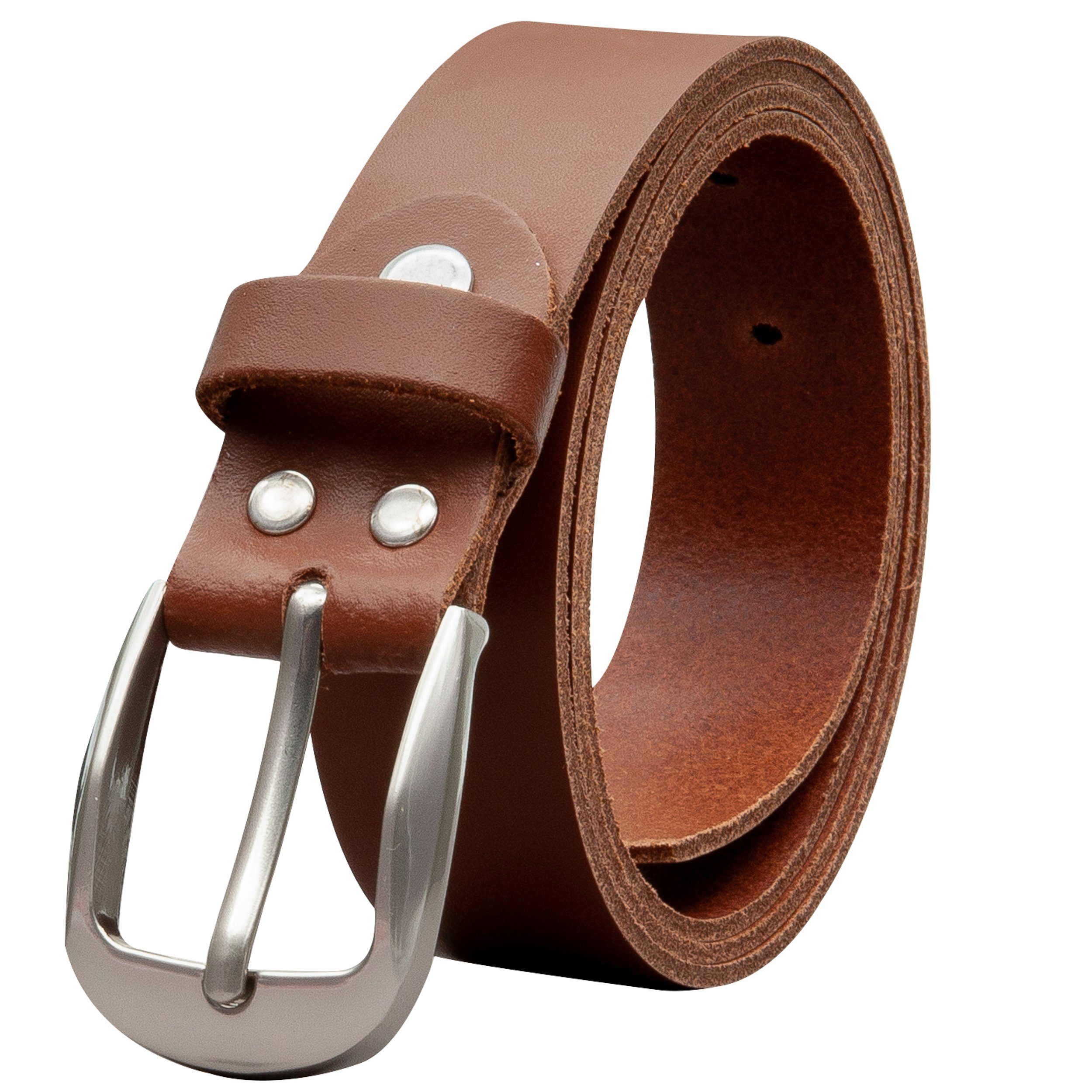 COLOGNEBELT Ledergürtel OM32-SL-Hellbraun MADE IN GERMANY, Hellbraun Kürzba günstig online kaufen