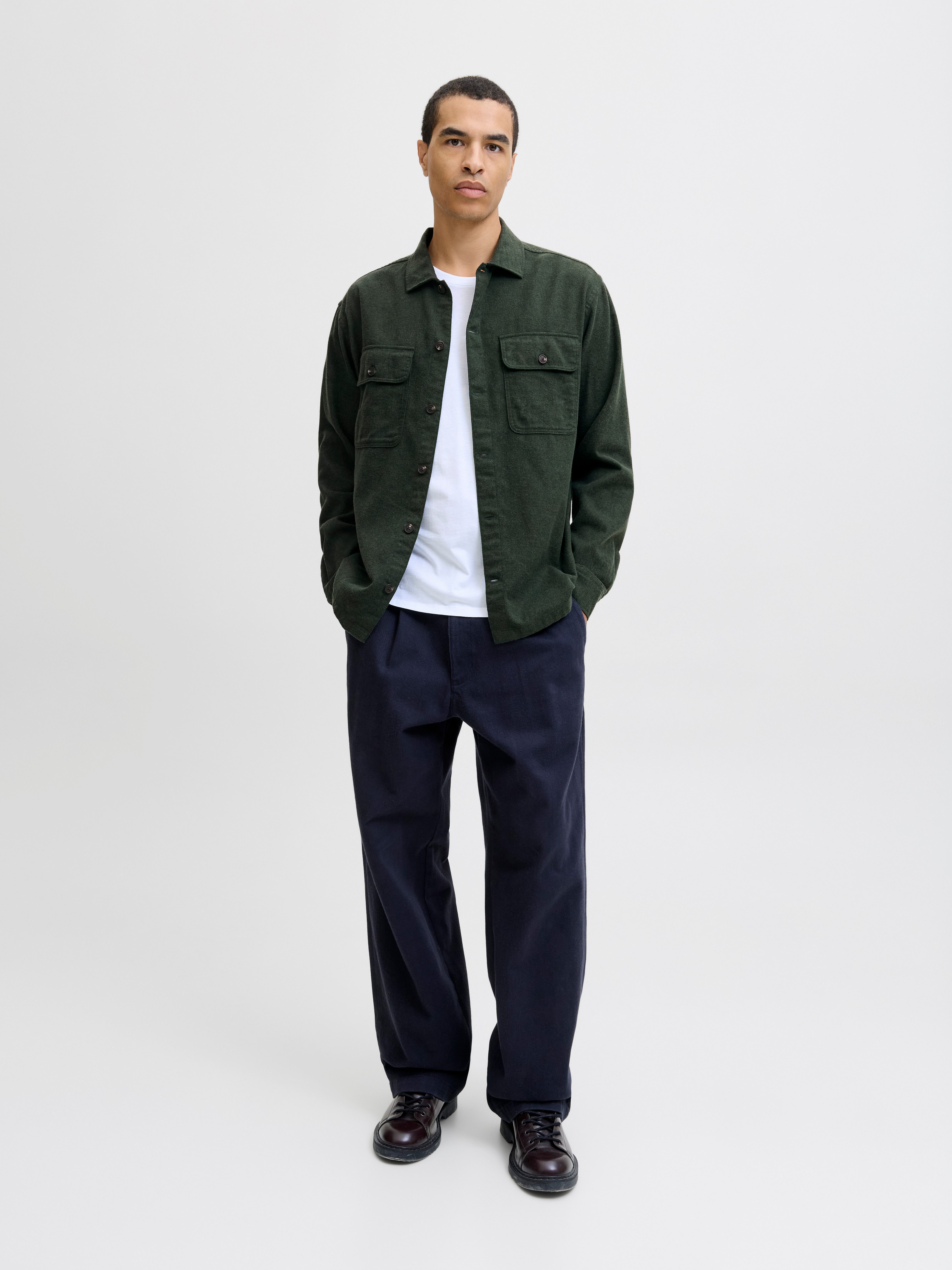 Jack & Jones Langarmhemd JJECHARGE OVERSHIRT LS NOOS