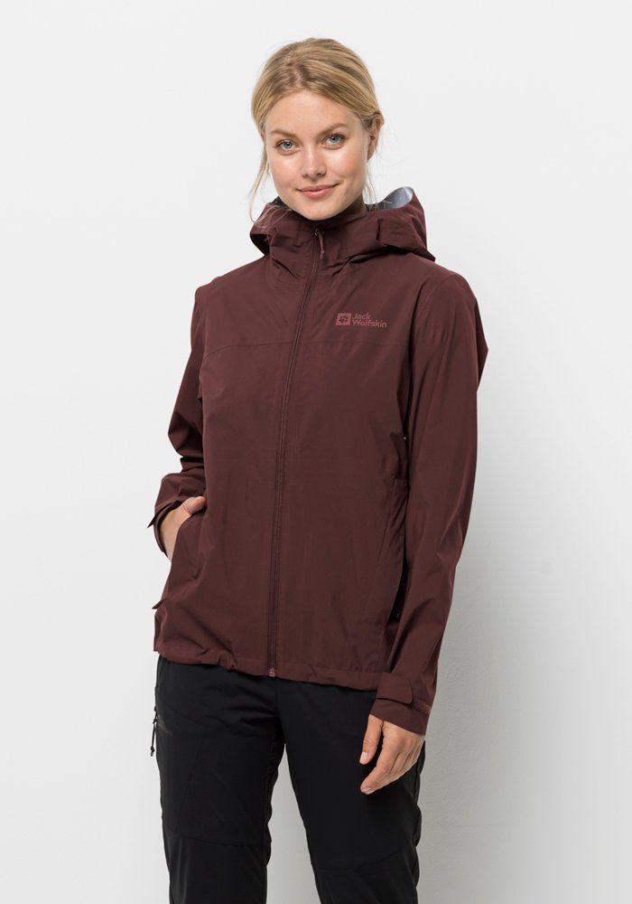 Outdoorjacke Wolfskin Jack 2.5L JKT W ELSBERG dark-maroon