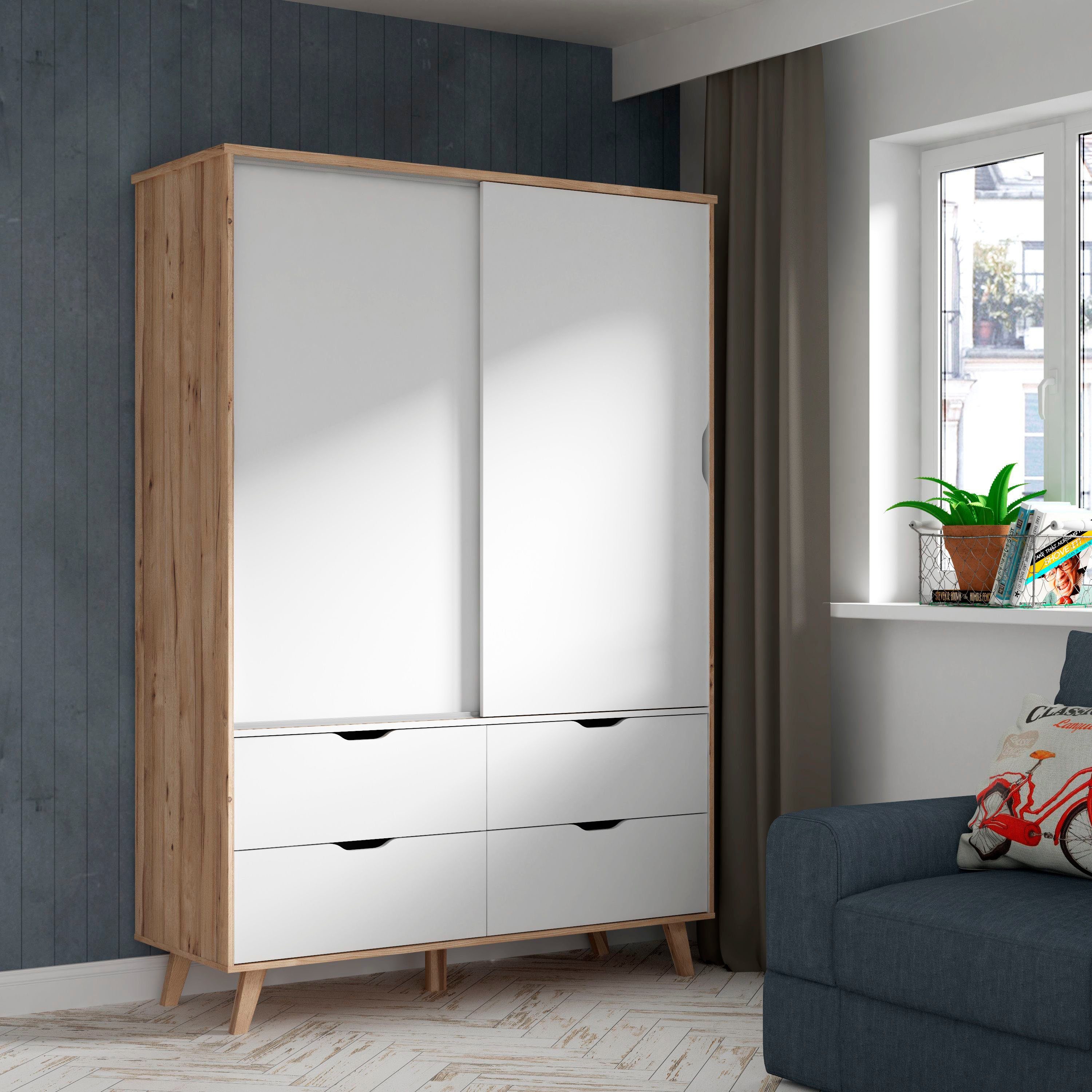 Schiebetürenschrank Vankka, OTTOs Choice, Topseller! Viel Stauraum, scandinavischer Stil