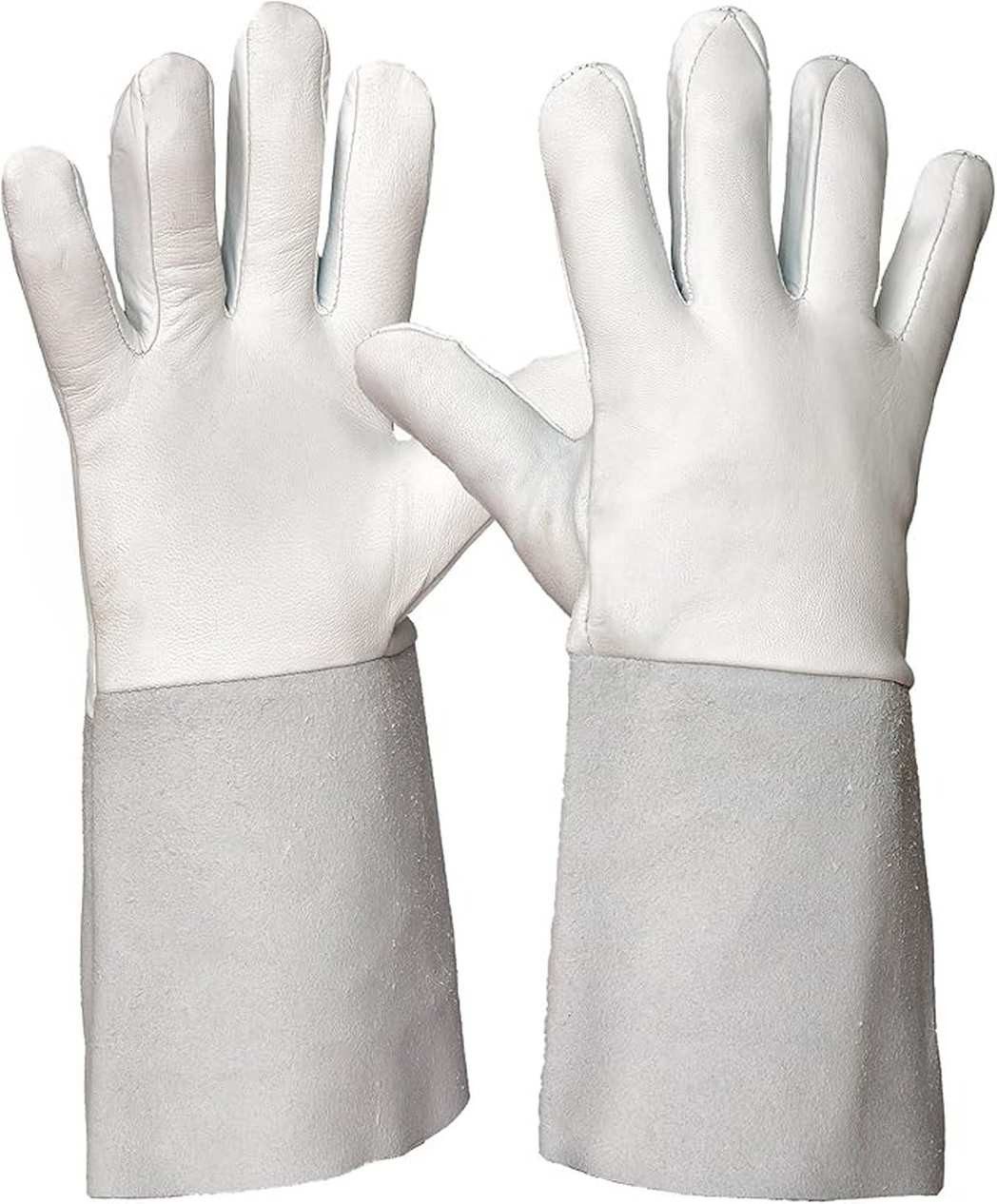 Leder-Arbeitshandschuhe 12 Paar Arbeitshandschuhe Sicherheitshandschuhe Leder Lange Maschette