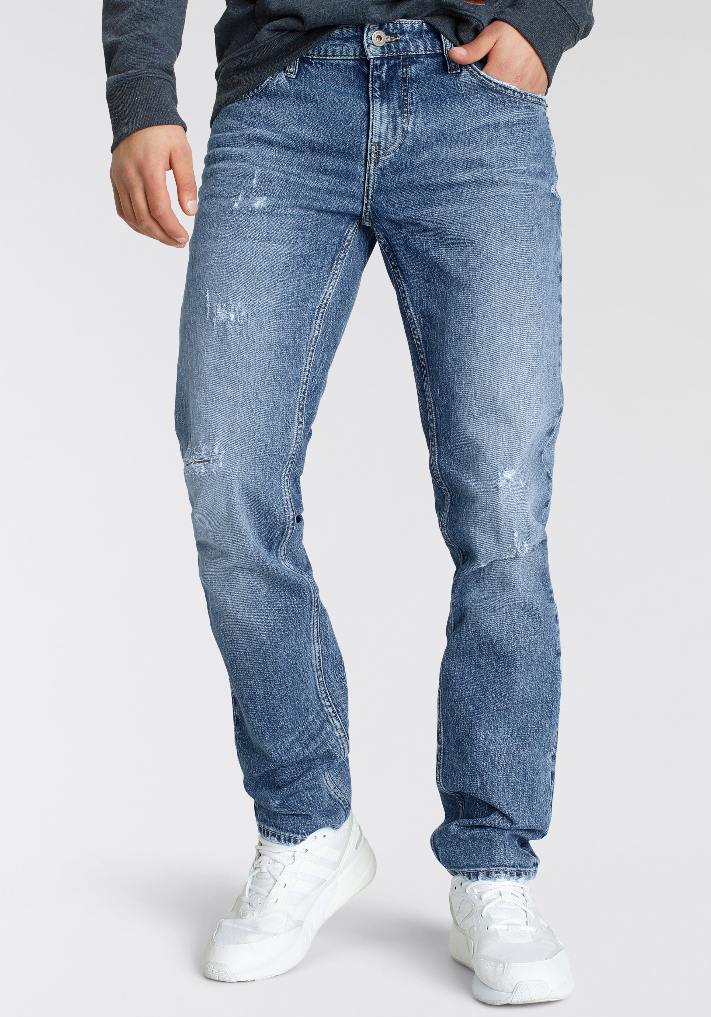 Alife & Kickin Straight-Jeans ColinAK Ökologische, wassersparende Produktion durch Ozon Wash dark blue