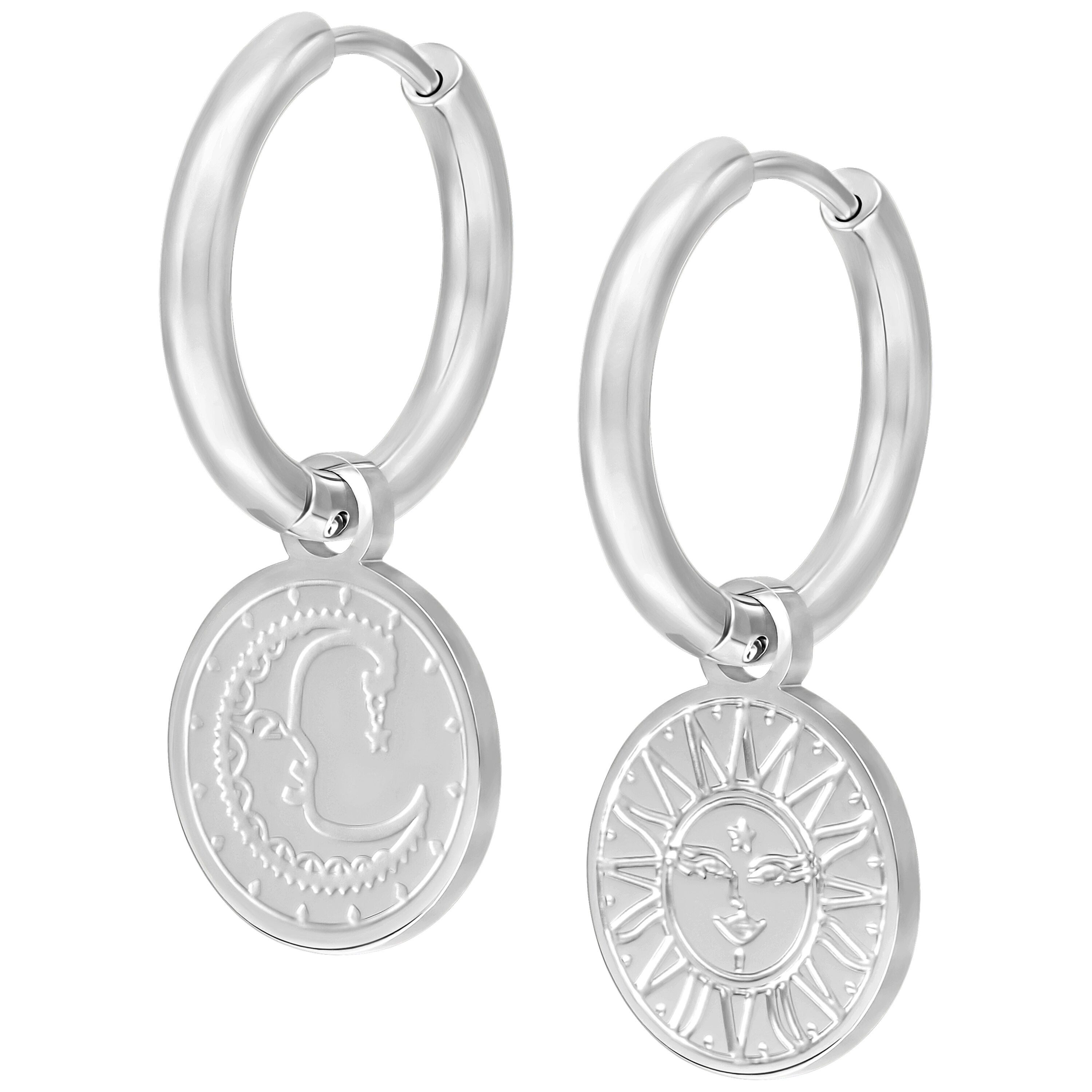 Paar Ohrhänger Little Sun Moon Hoops
