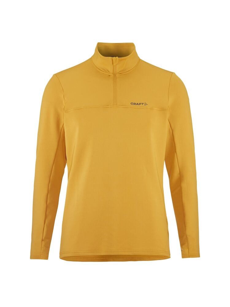 Craft Langarmshirt CORE Gain (Midlayer, Half-Zip) gelb Herren