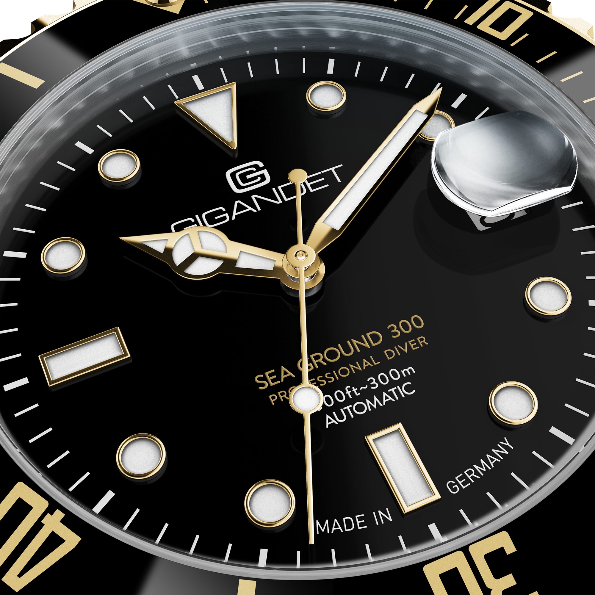 Gigandet Sea Ground 300 Orologio Subacqueo Automatico – Made In Germany, Vetro Zaffiro, 300m - 5
