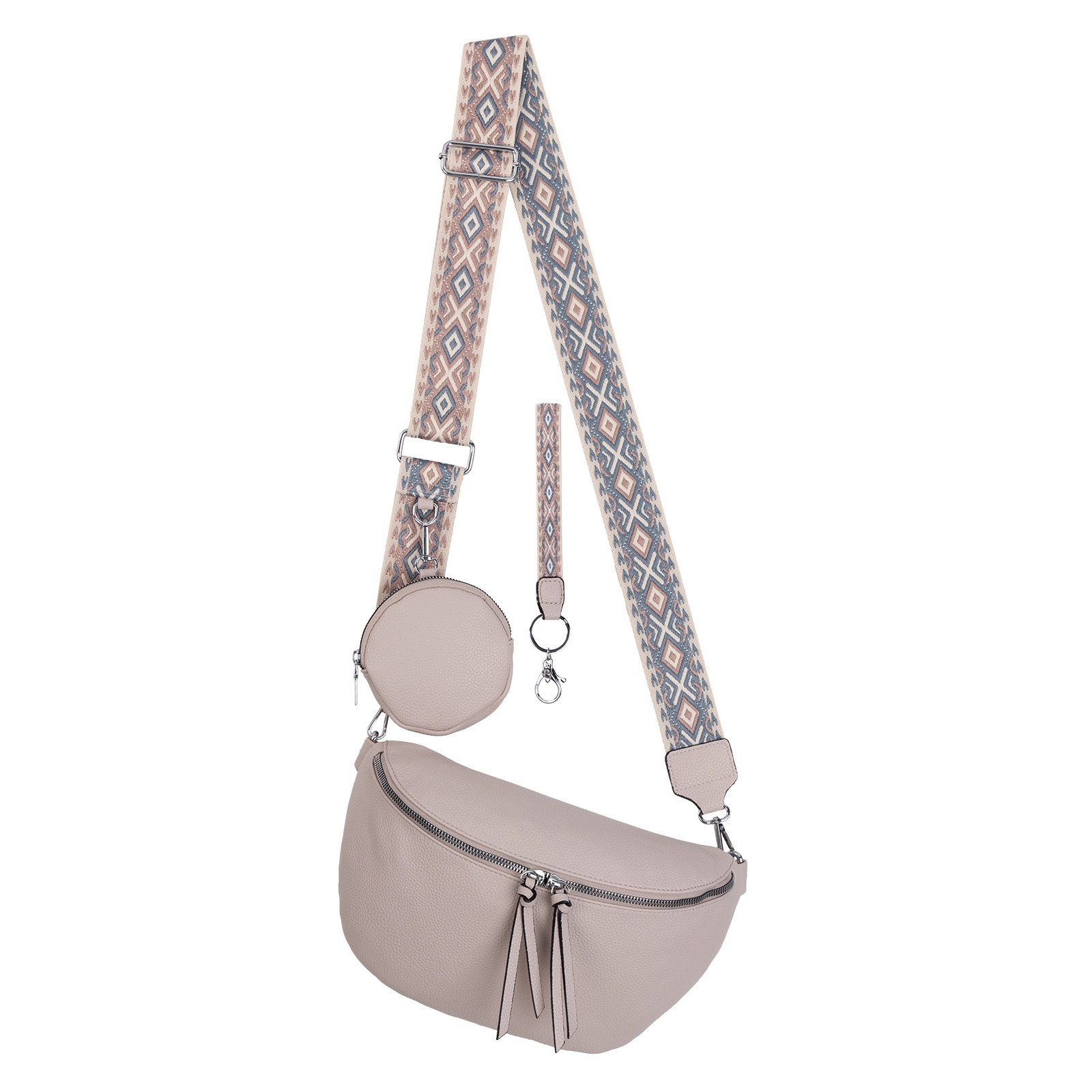 Gürteltasche Bauchtasche Umhängetasche Crossbody-Bag Kunstleder Italy-Design