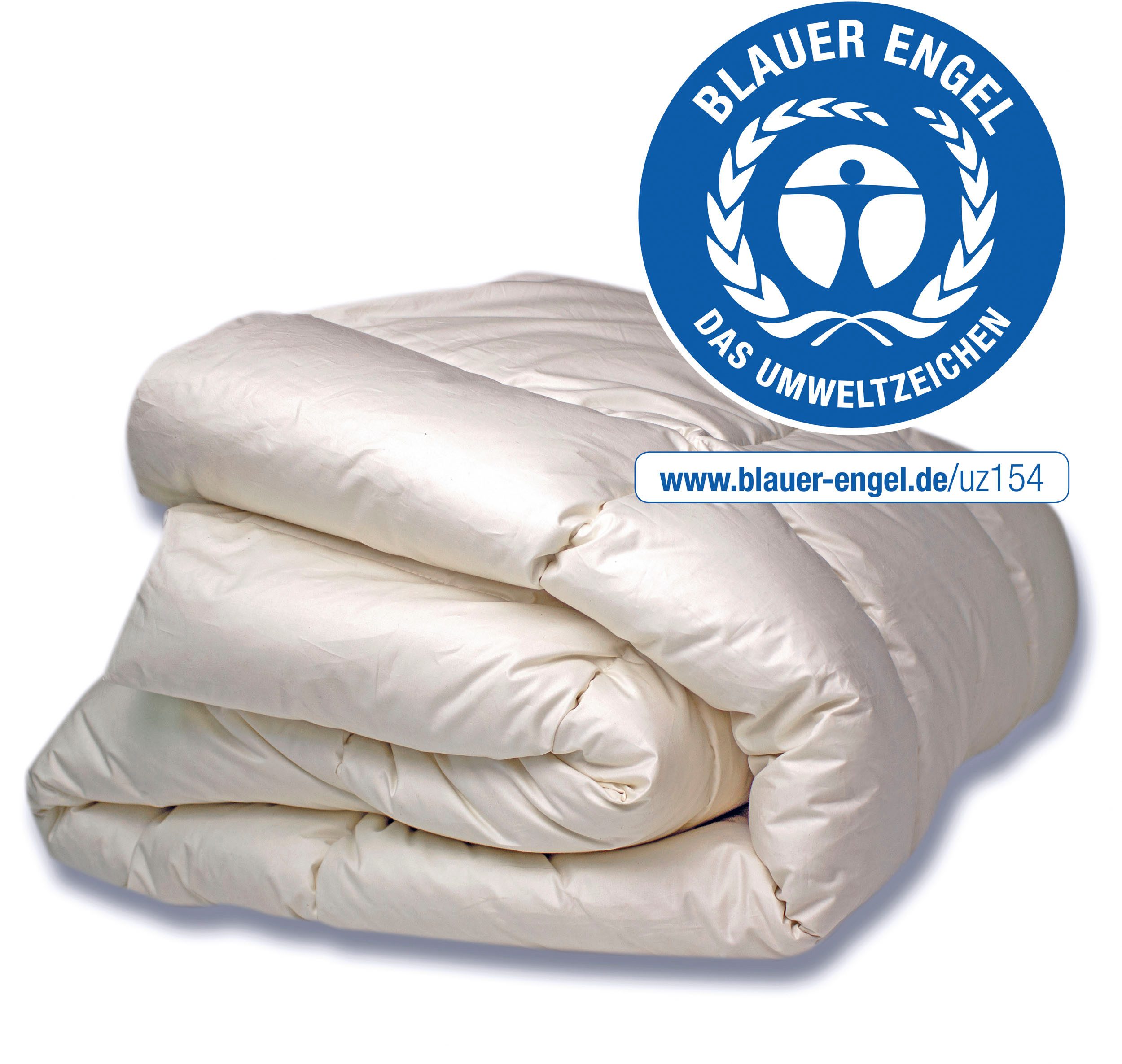 billerbeck Daunenbettdecke E14 Greta, Bettdecke in 135x200 cm, 155x220 cm, Sommer, Winter, Füllung: 90% Entendaune, 10% Entenfeder, Bezug: 100% Baumwolle, Die Daunendecke mit dem blauen Engel