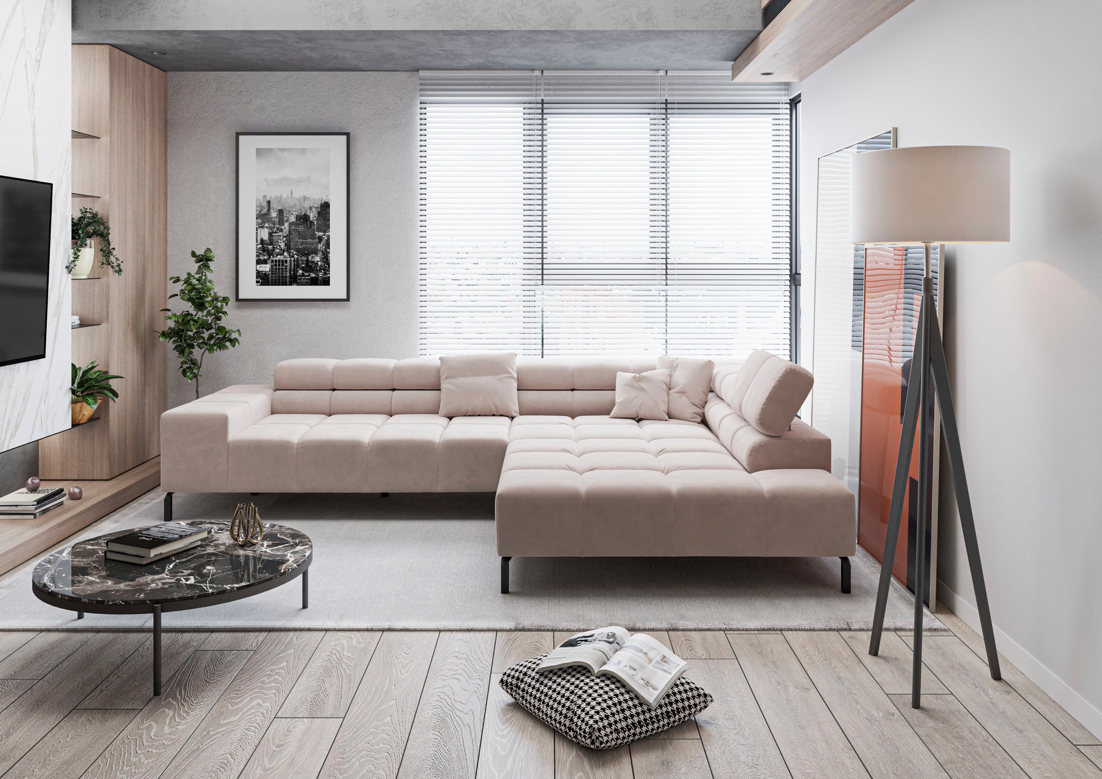 INOSIGN Ecksofa Ancona New, wahlweise motorische günstig online kaufen