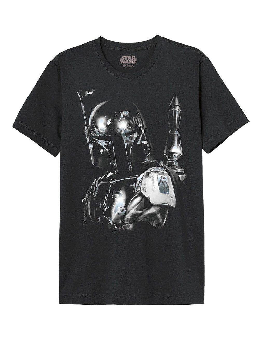 Star Wars T-Shirt Boba Fett Silver Print